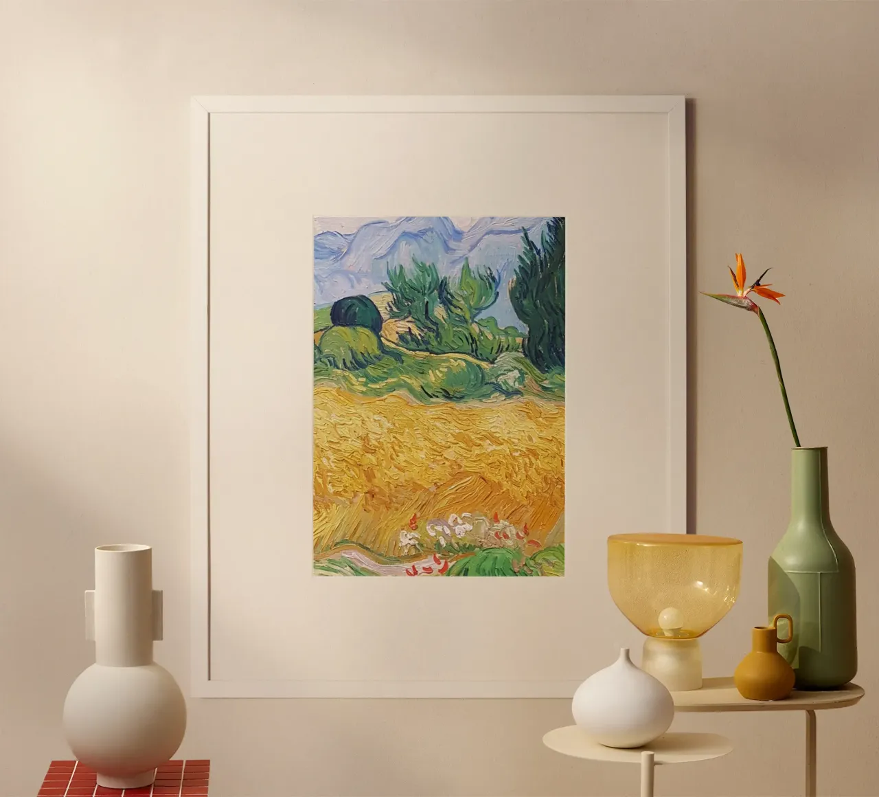 natural view of wheat fields hahnemühle by cloud shop