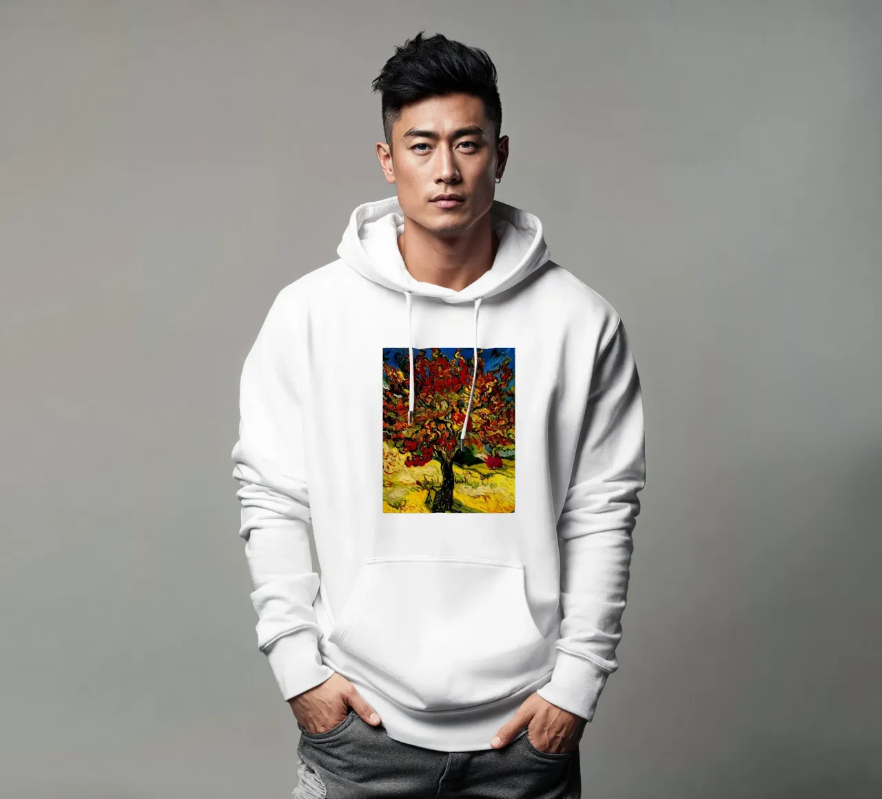 árbol de movimiento de color ardiente sudadera con capucha de cloud shop