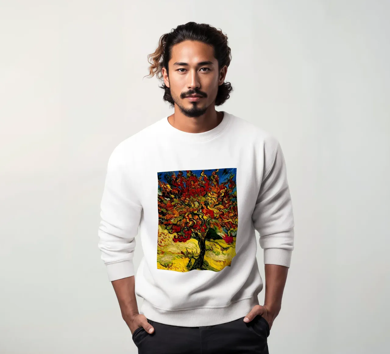 árbol de movimiento de color ardiente sudadera de cloud shop