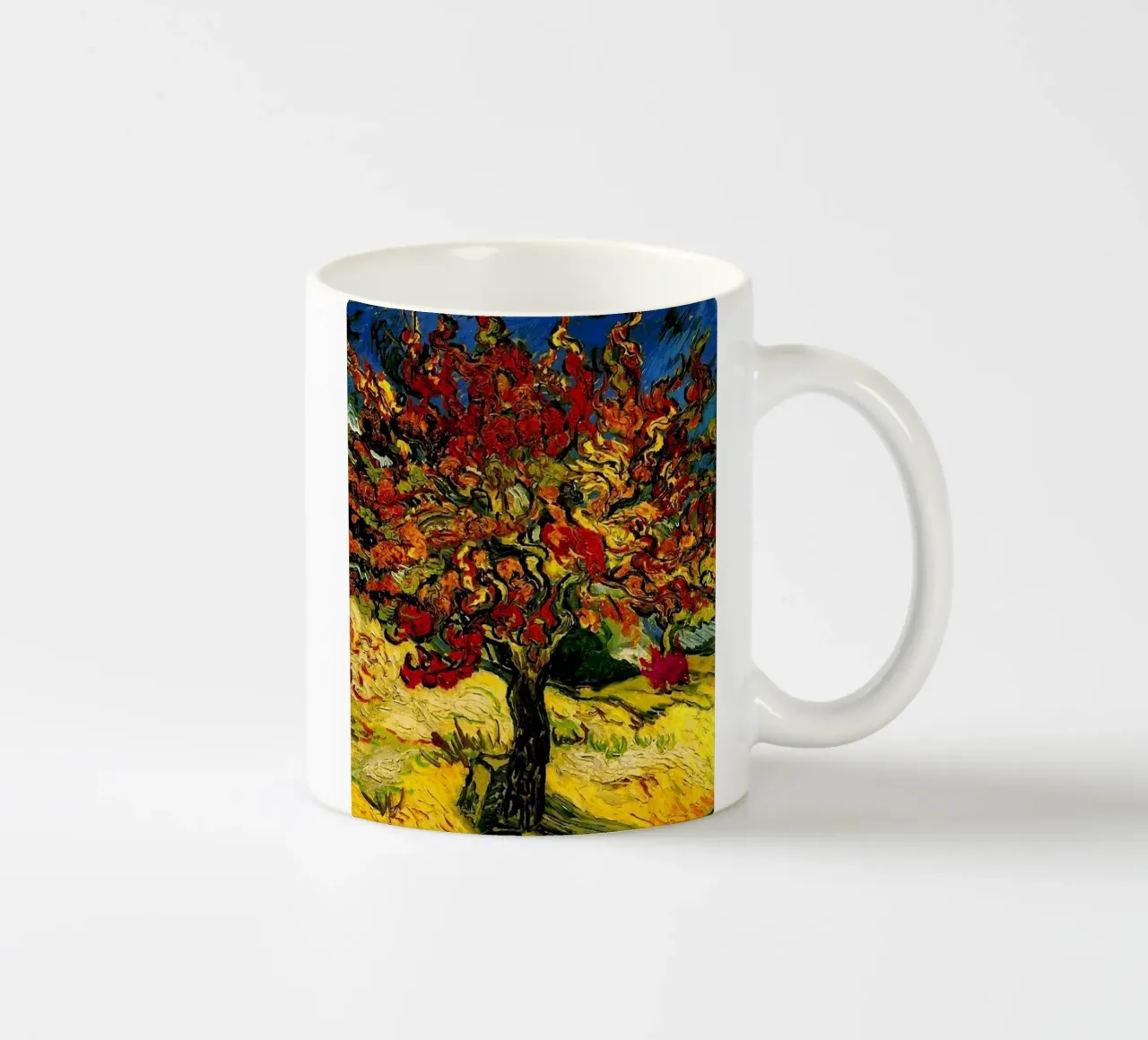 árbol de movimiento de color ardiente taza de cerámica de cloud shop