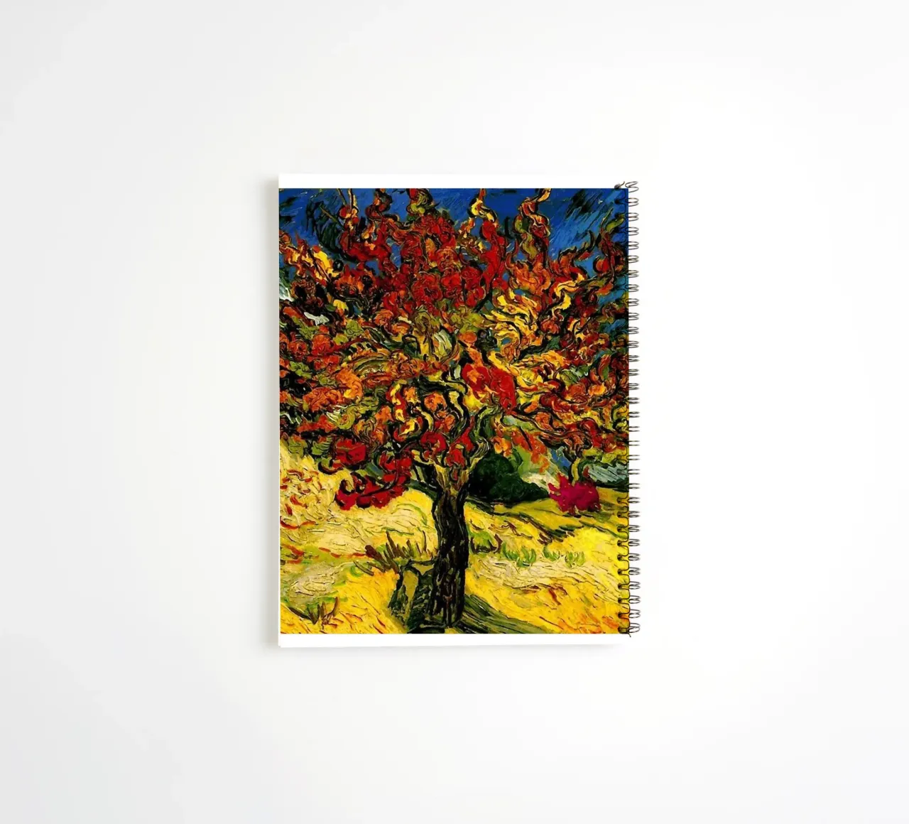 fiery color motion tree spiral notebook by cloud shop