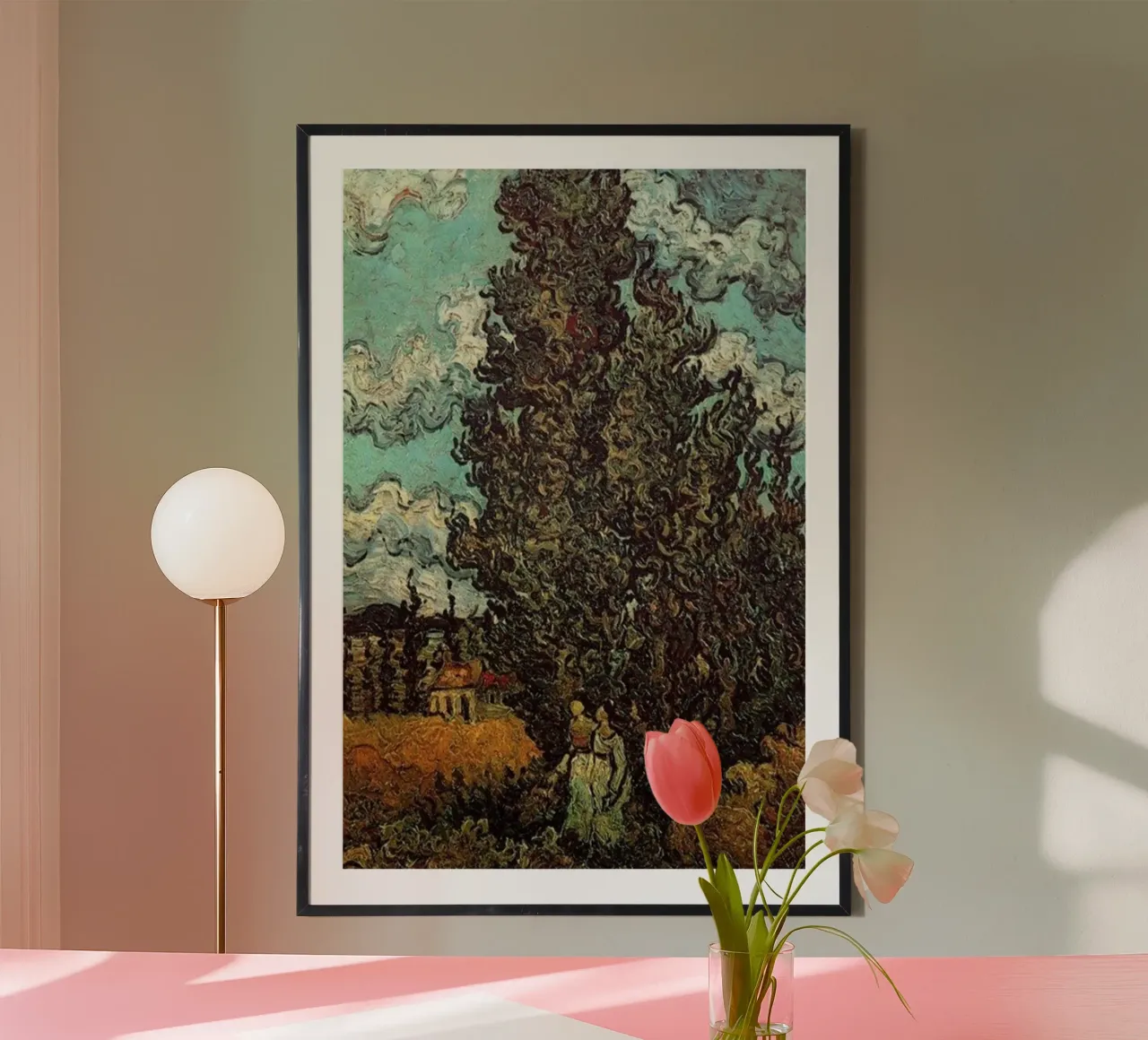 two figures under the fir tree hahnemühle by cloud shop