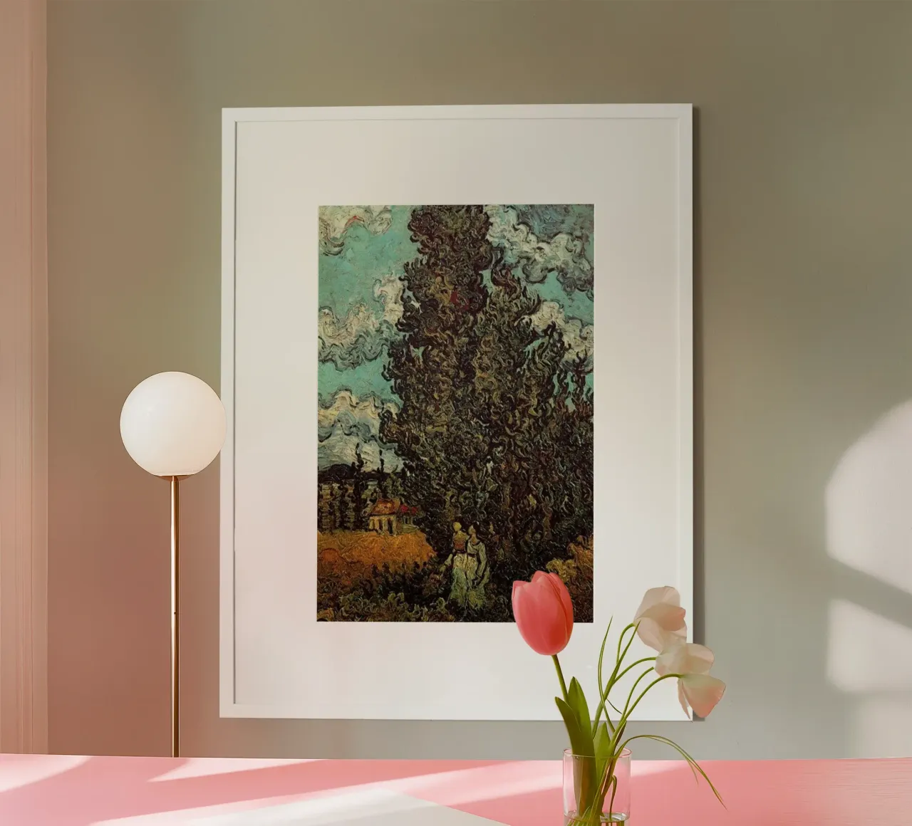 two figures under the fir tree hahnemühle by cloud shop
