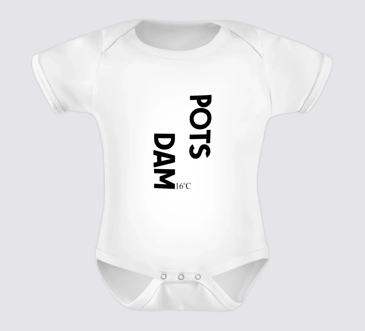 Potsdam body neonato maniche corte da YV TYPOGRAPHY
