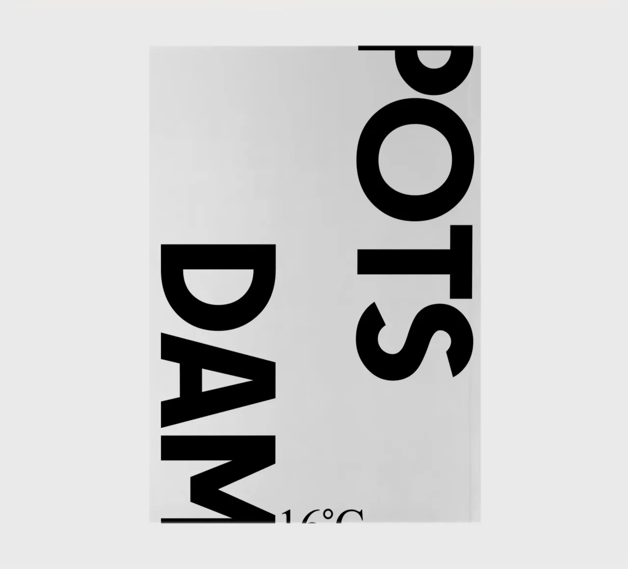 Potsdam notebook by YV TYPOGRAPHY