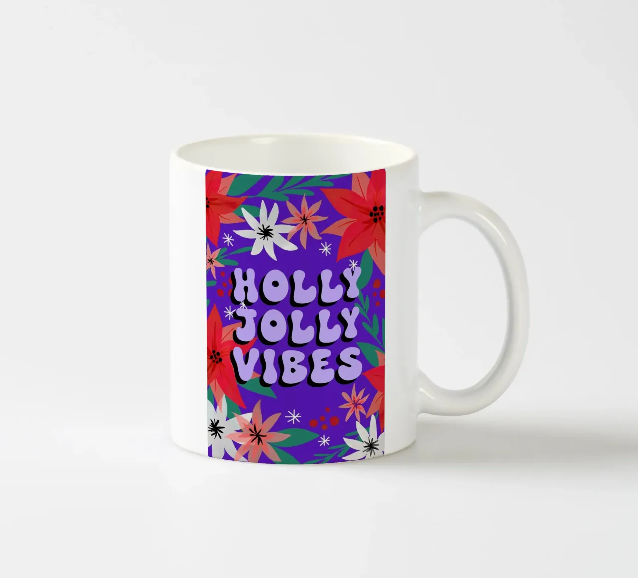 Holly Jolly Vibes tazza in ceramica da cafelab