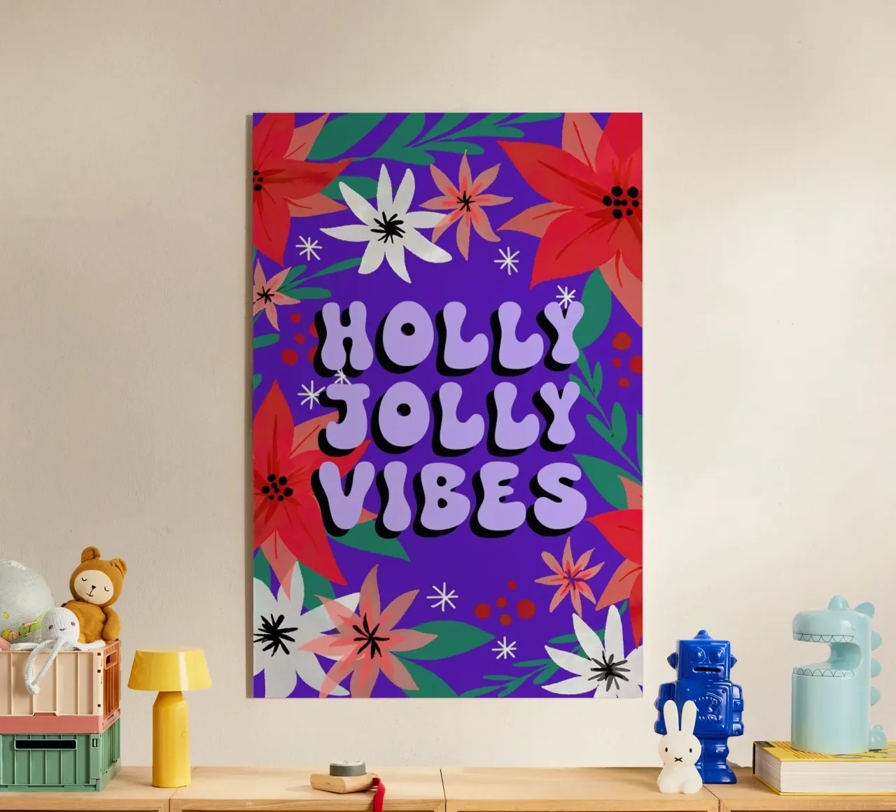 Holly Jolly Vibes plexiglass da cafelab