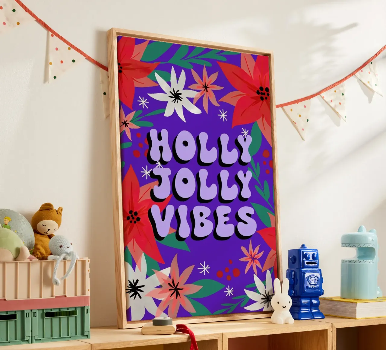 Holly Jolly Vibes tela da cafelab