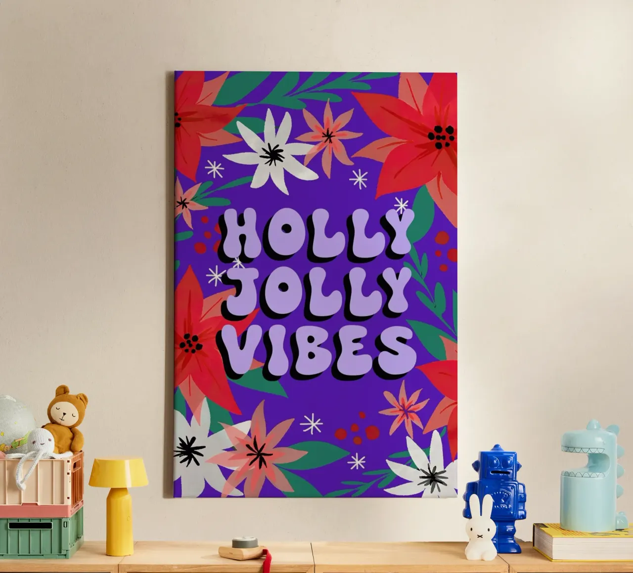 Holly Jolly Vibes tela da cafelab