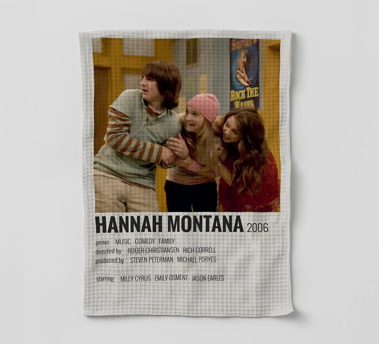 HANNAH MONTANA 2006 canovaccio da cucina da MVFminimalist