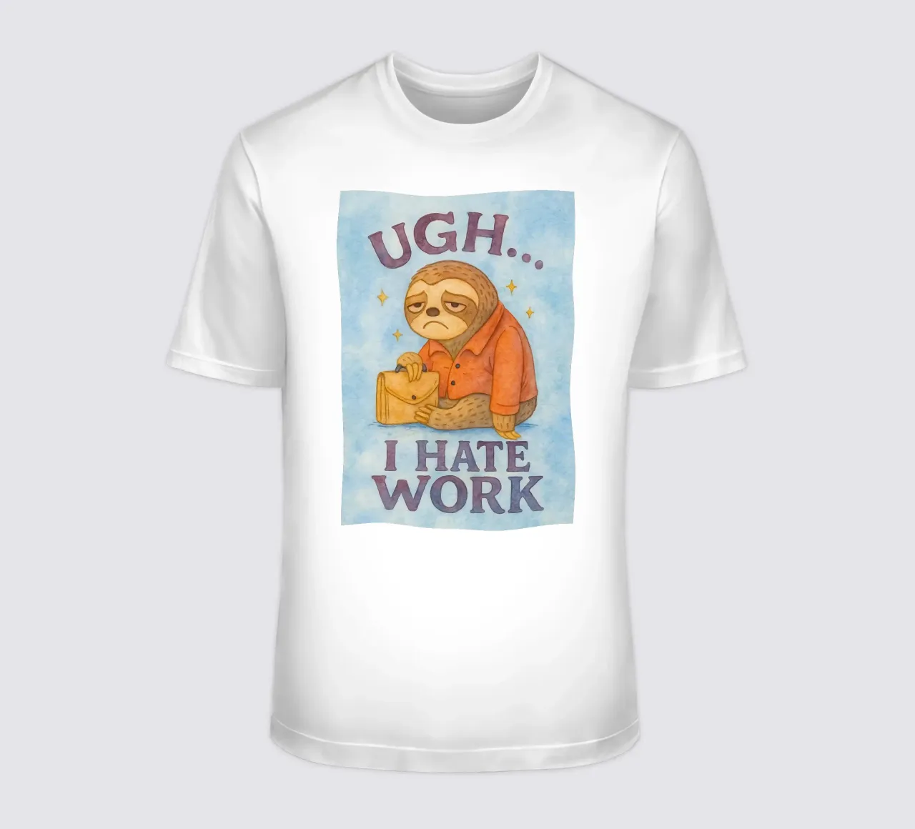 Pereza graciosa Odio el trabajo camiseta de onerules