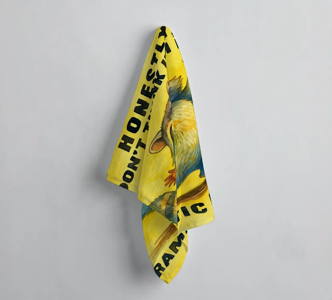 Honestly I Don't Think I'm Being Dramatic Enough funny Racco towel by onerules
