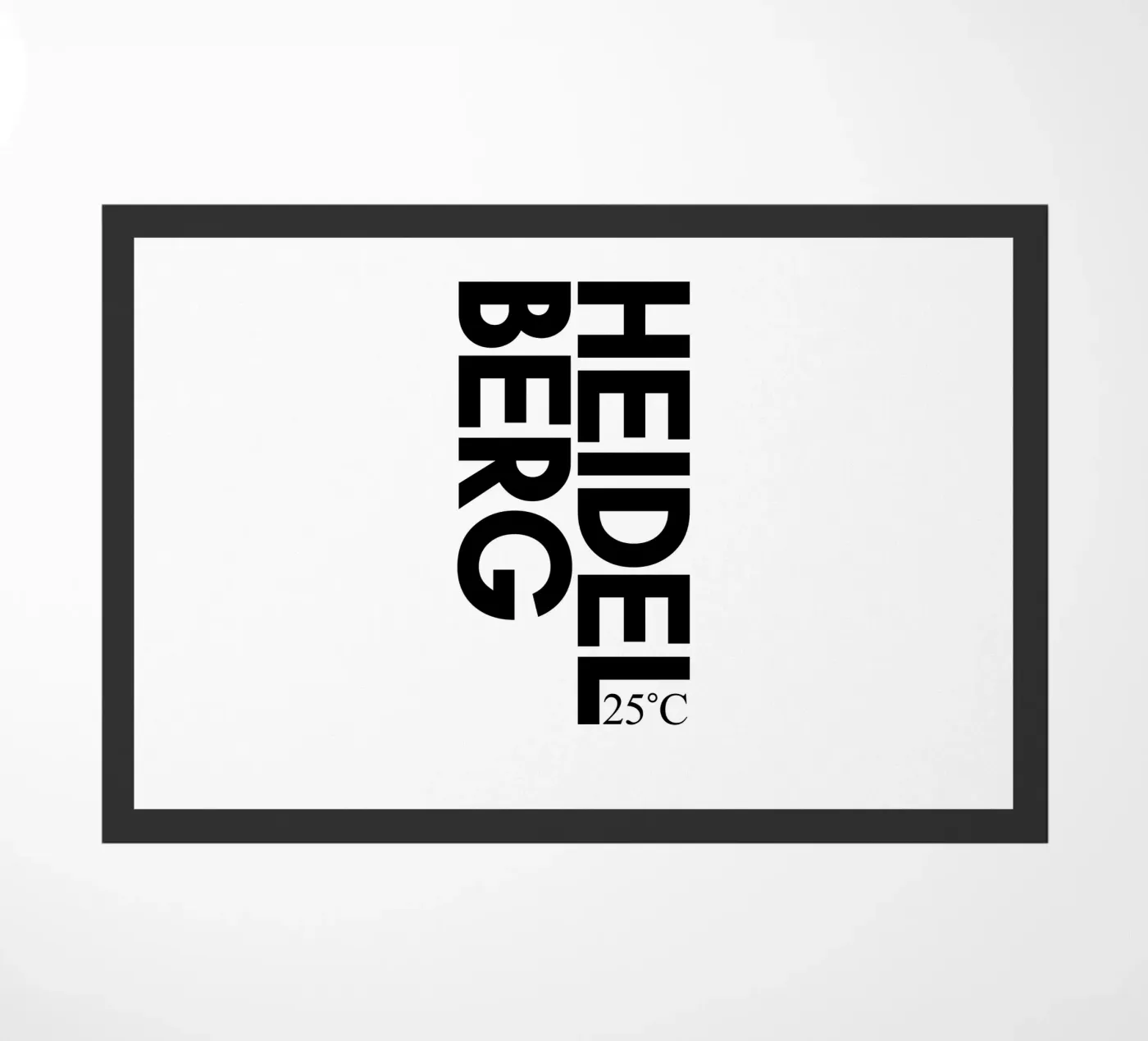 Heidelberg deurmat van YV TYPOGRAPHY