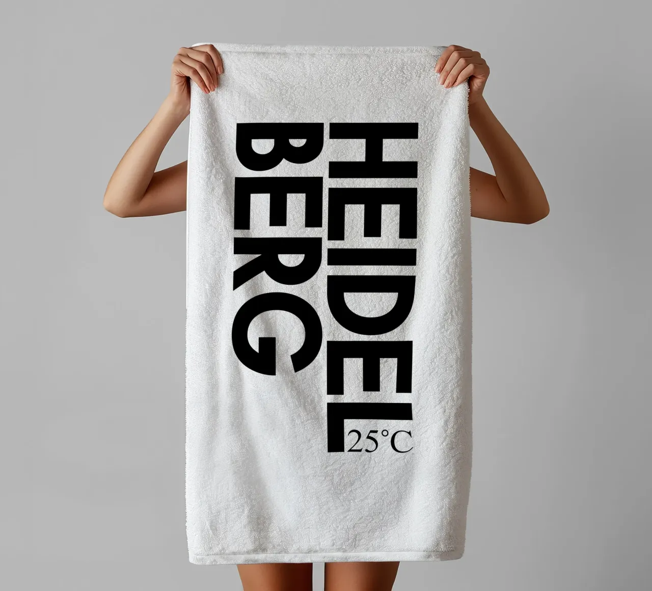 Heidelberg asciugamano da bagno da YV TYPOGRAPHY