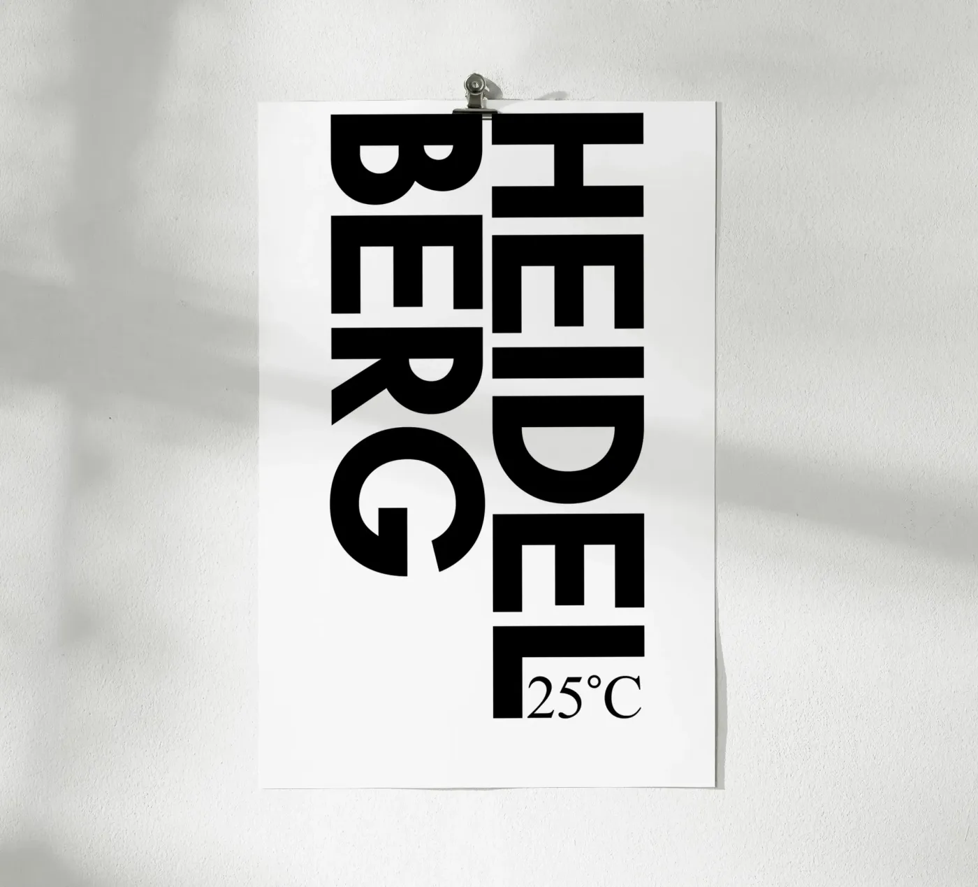 Heidelberg poster da YV TYPOGRAPHY