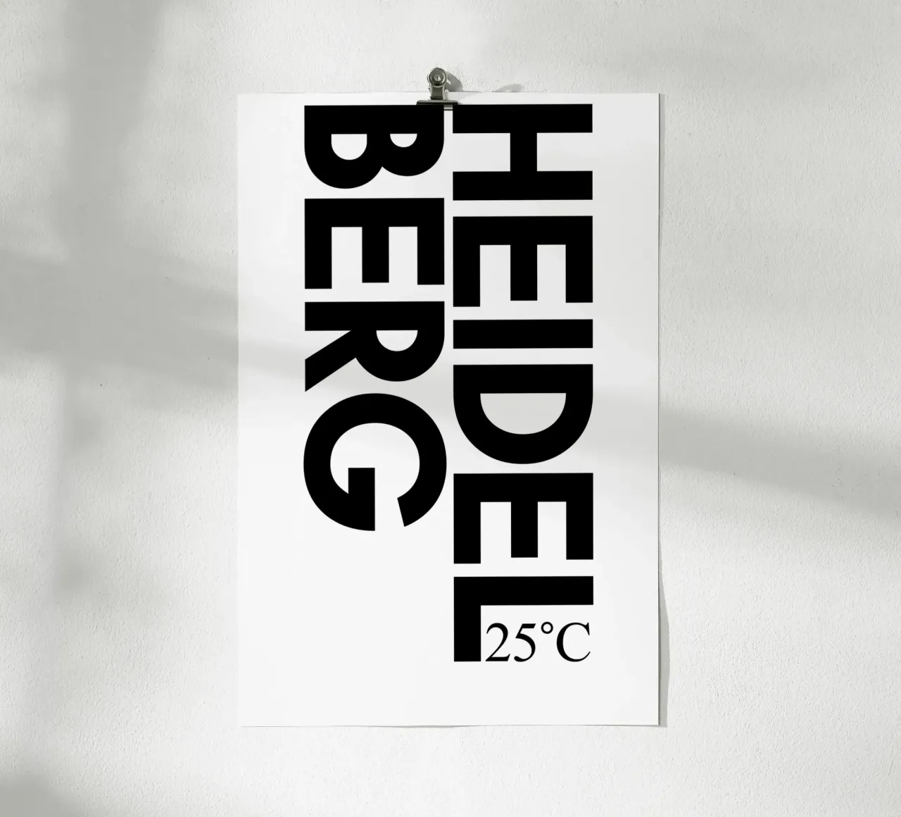 Heidelberg poster da YV TYPOGRAPHY