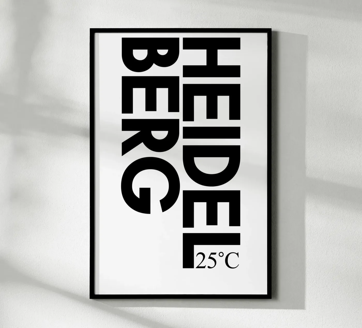 Heidelberg poster da YV TYPOGRAPHY