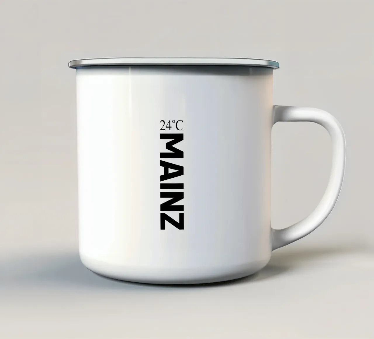 Magonza tazza in smalto da YV TYPOGRAPHY