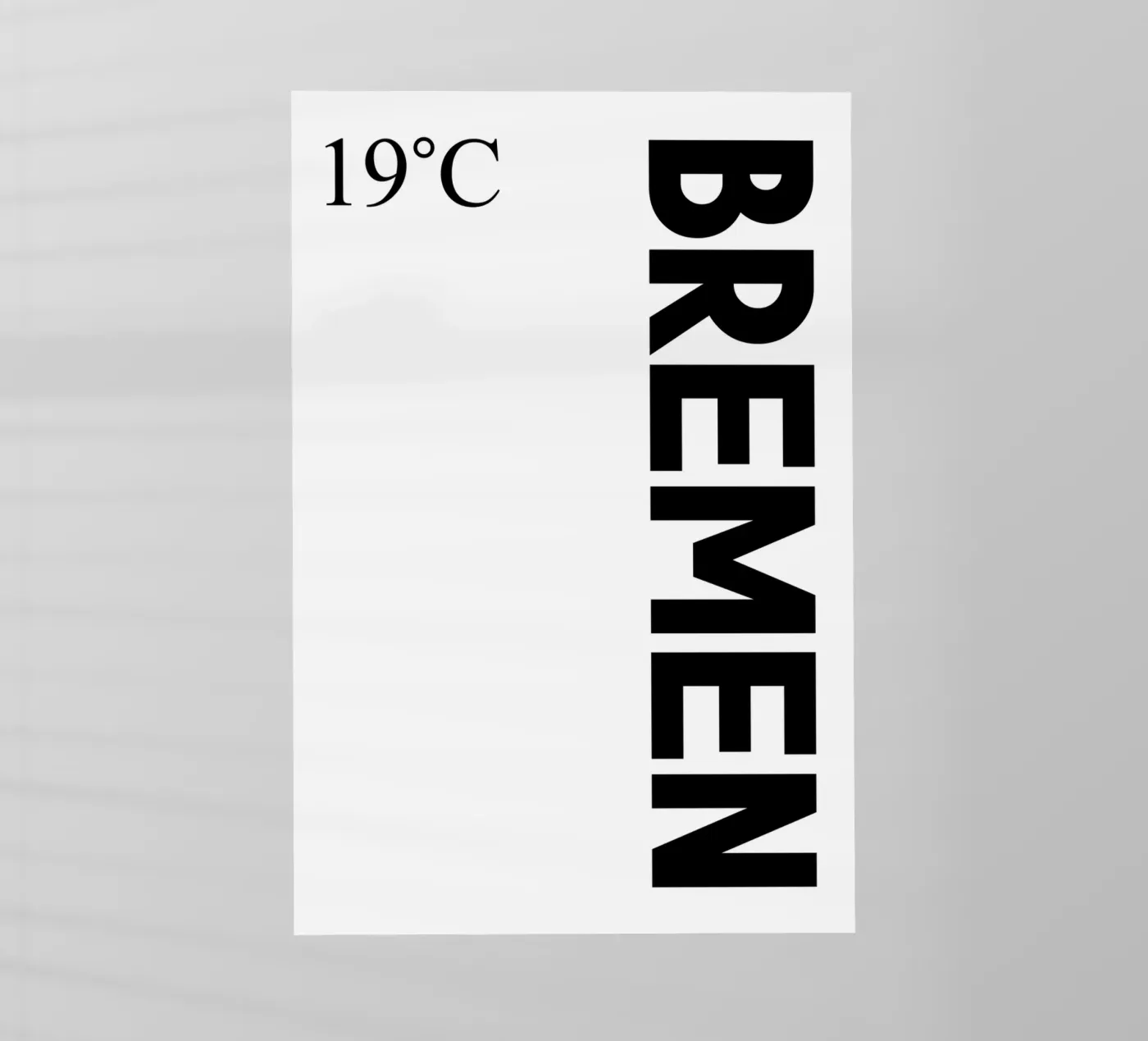 Brema pellicola backlit da YV TYPOGRAPHY