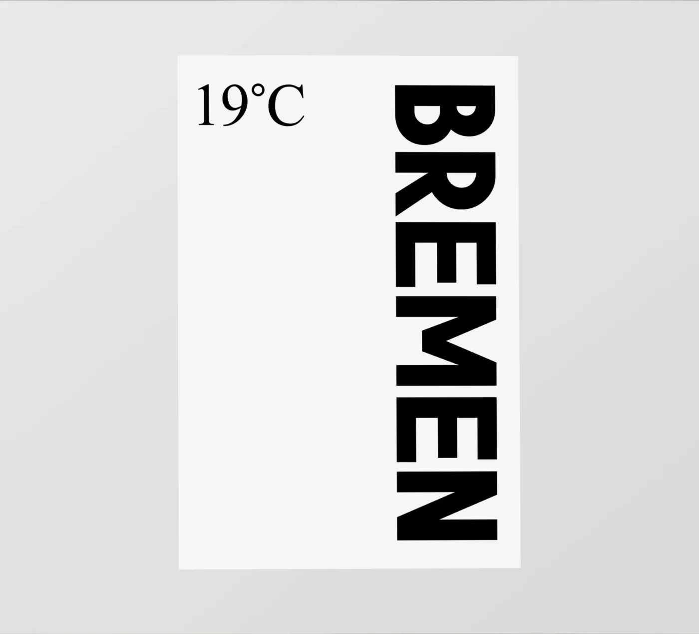 Brema pellicola backlit da YV TYPOGRAPHY