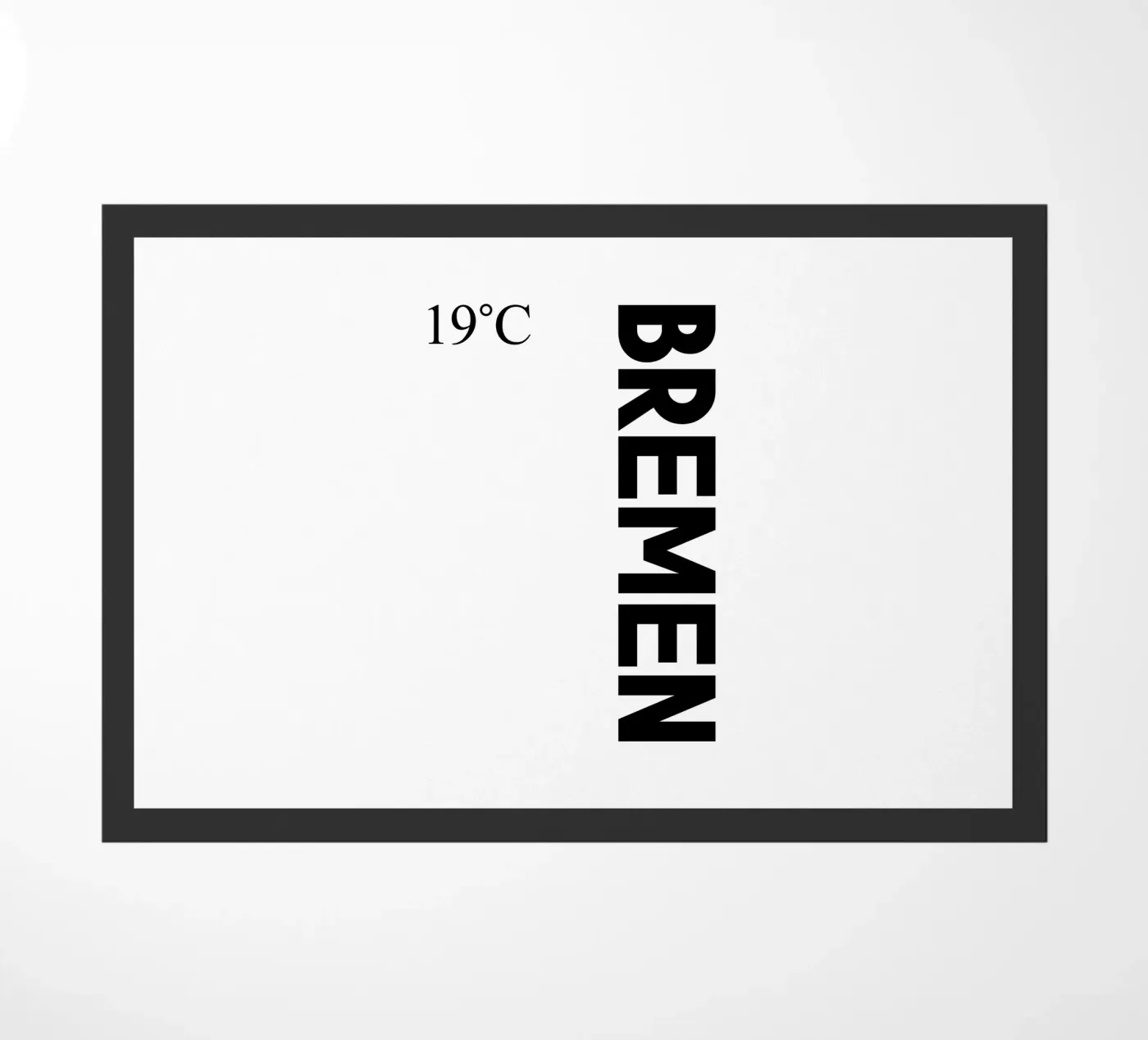 Bremen doormat by YV TYPOGRAPHY
