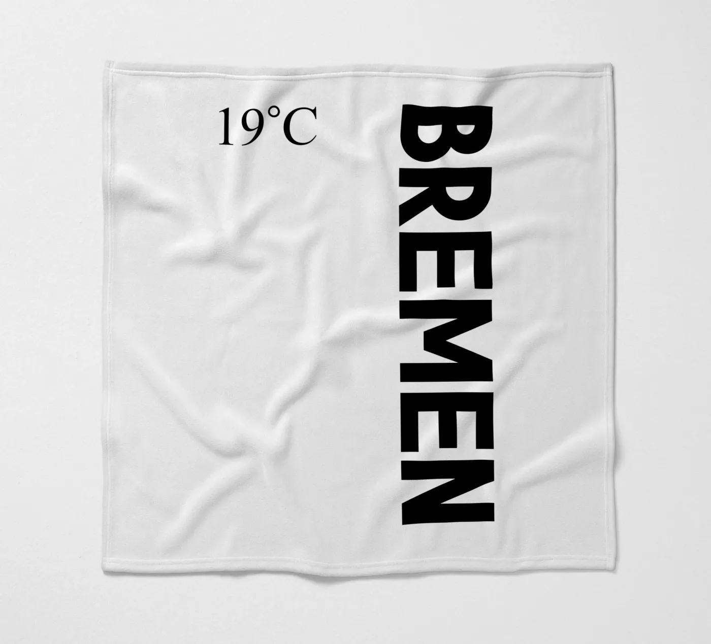 Bremen Fleecedecke von YV TYPOGRAPHY