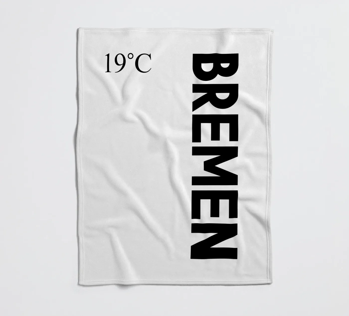 Bremen Fleecedecke von YV TYPOGRAPHY