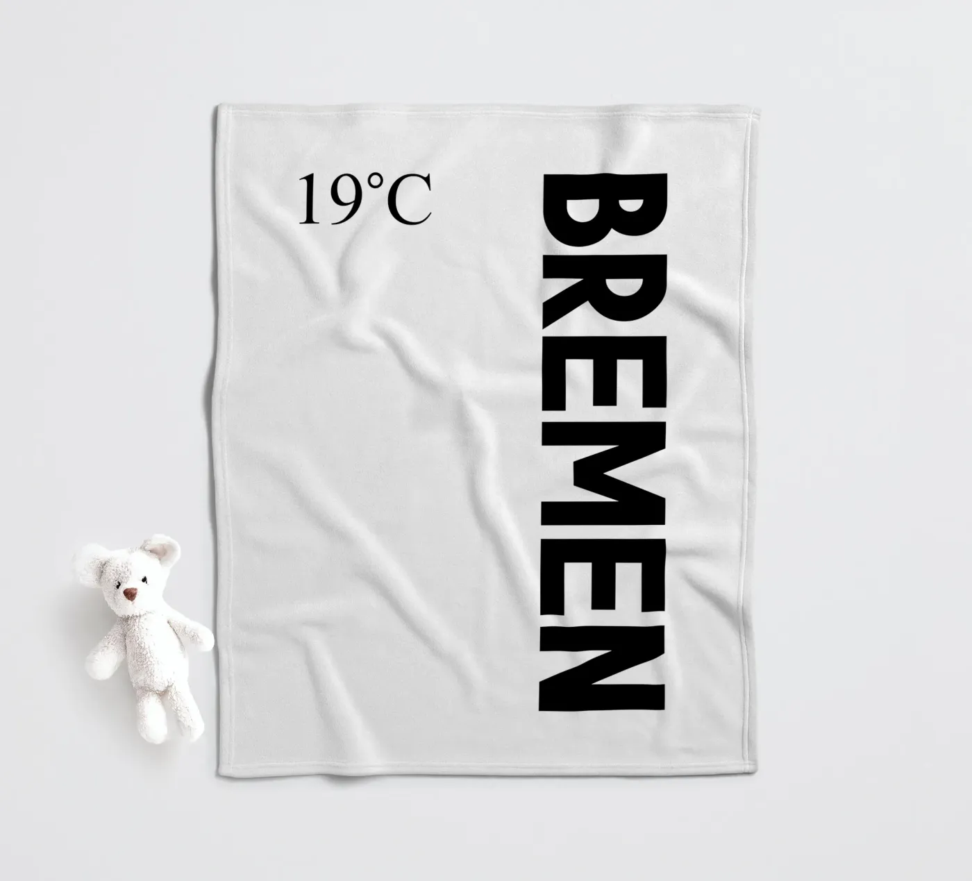 Bremen Fleecedecke von YV TYPOGRAPHY