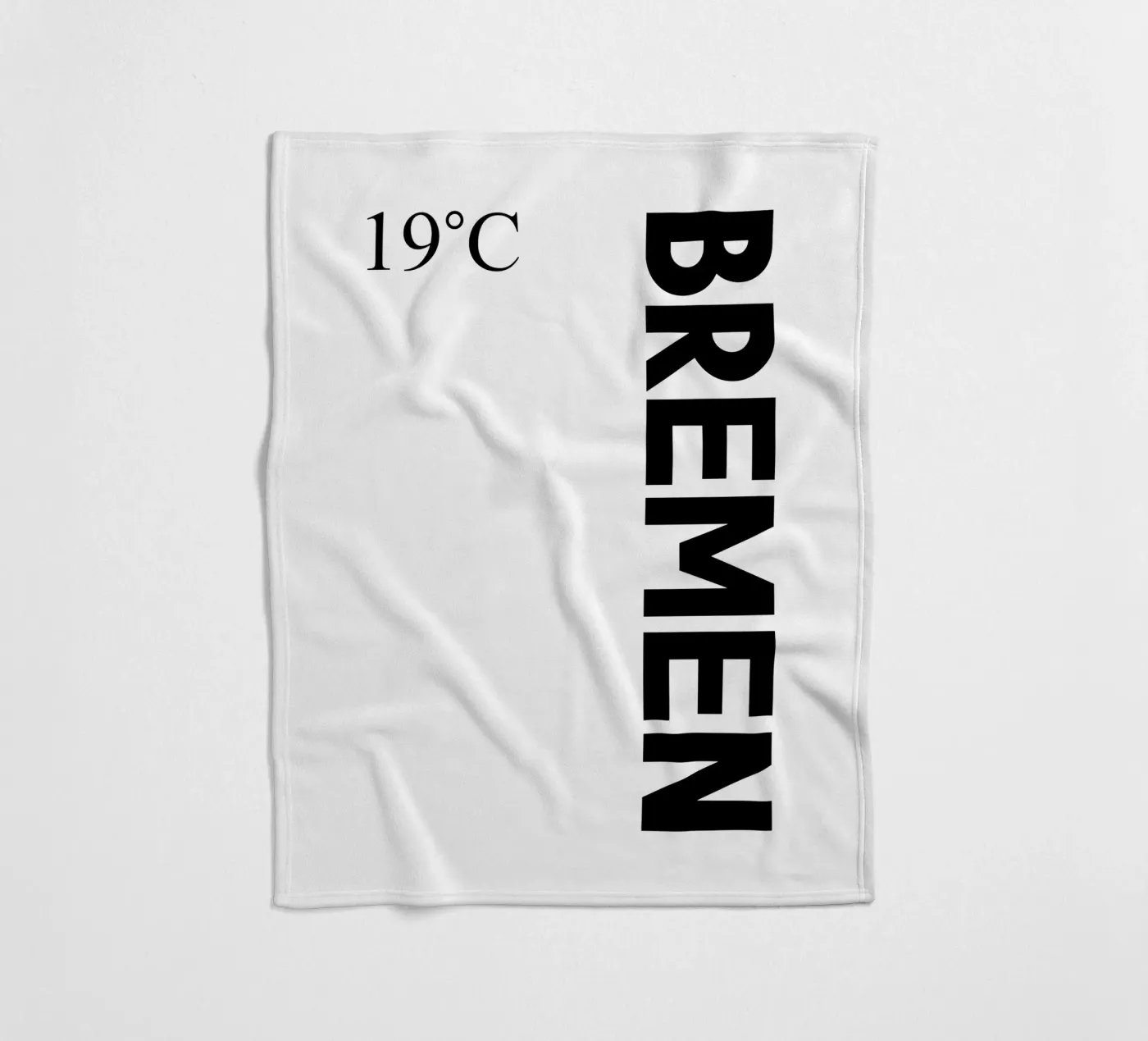 Bremen Fleecedecke von YV TYPOGRAPHY