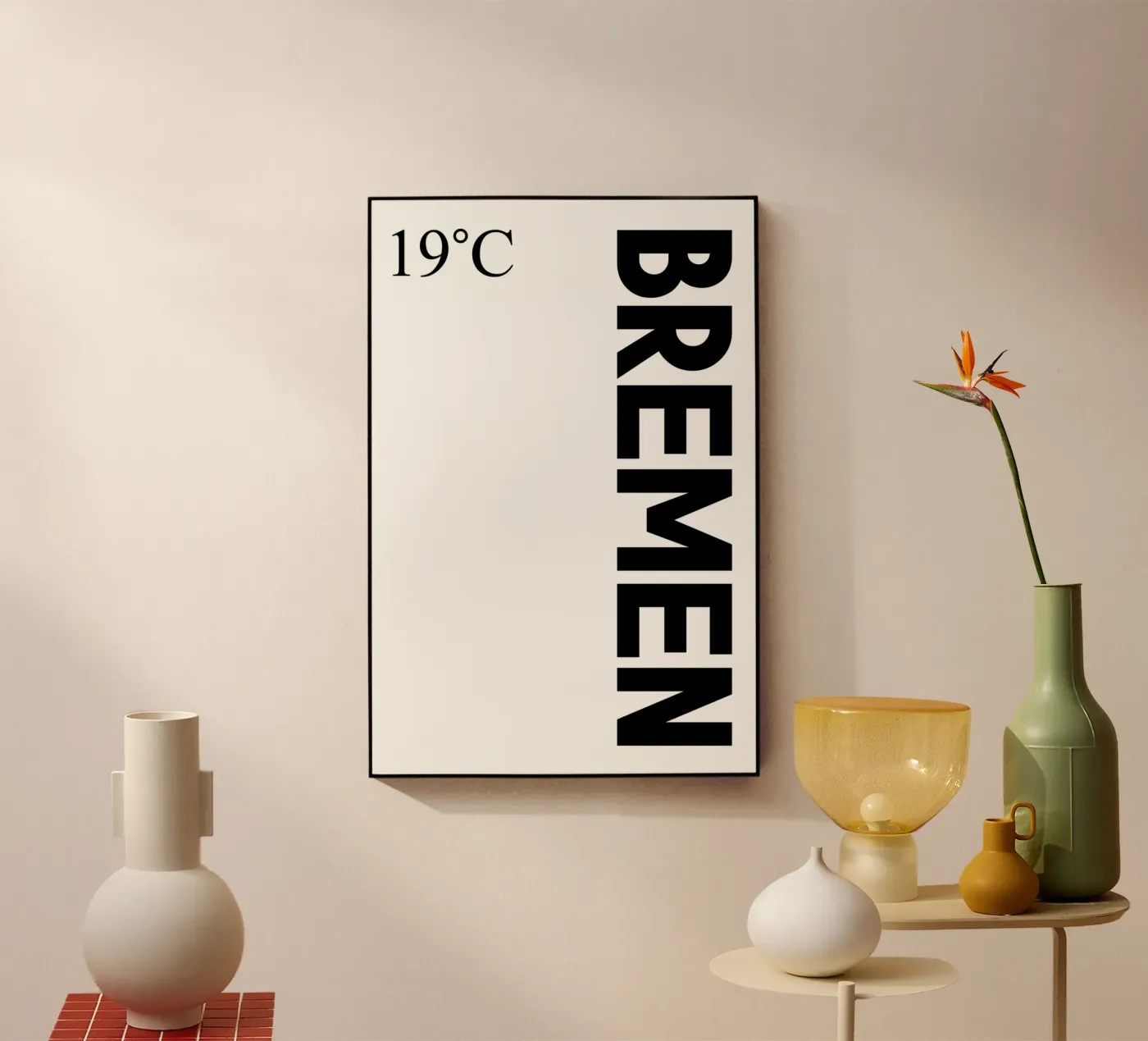 Bremen Acryl-Glas von YV TYPOGRAPHY