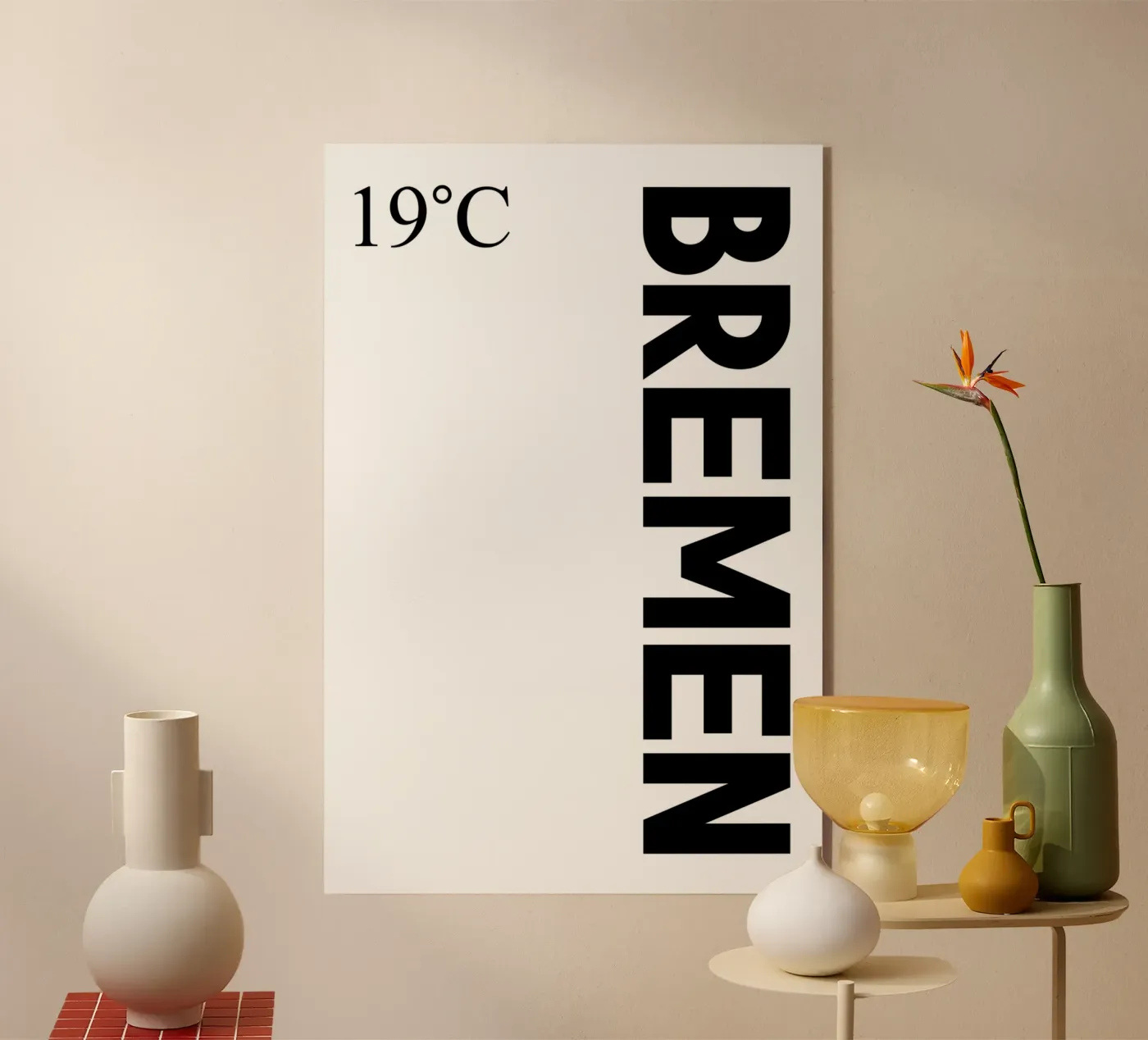 Bremen Acryl-Glas von YV TYPOGRAPHY