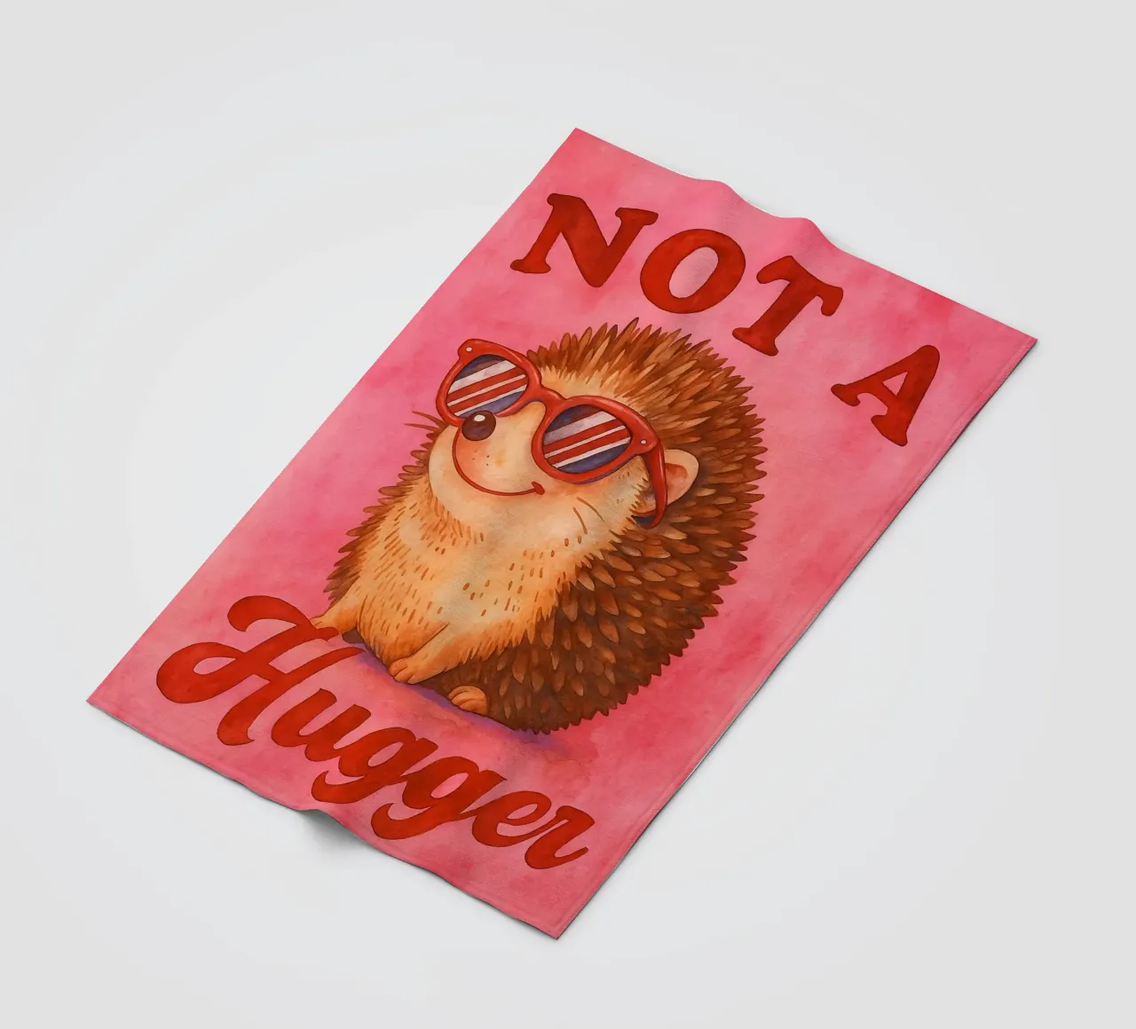 Non un Abbracciatore Riccio divertente coperta in pile da onerules