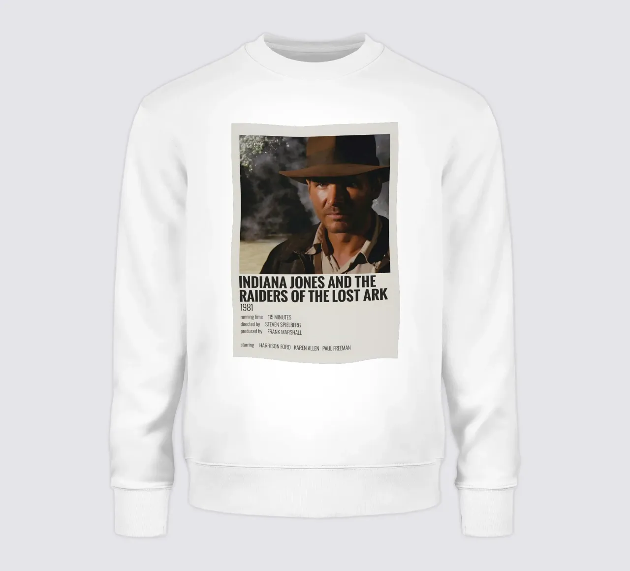 INDIANA JONES AND THE RAIDERS OF THE LOST ARK 1981 felpa da MVFminimalist