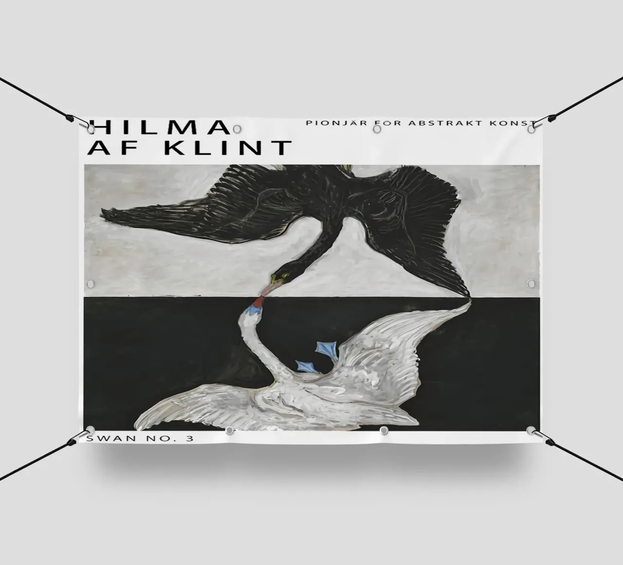 Hilma Af Klint Cigno n. 3 telo in pvc da Ceryspool