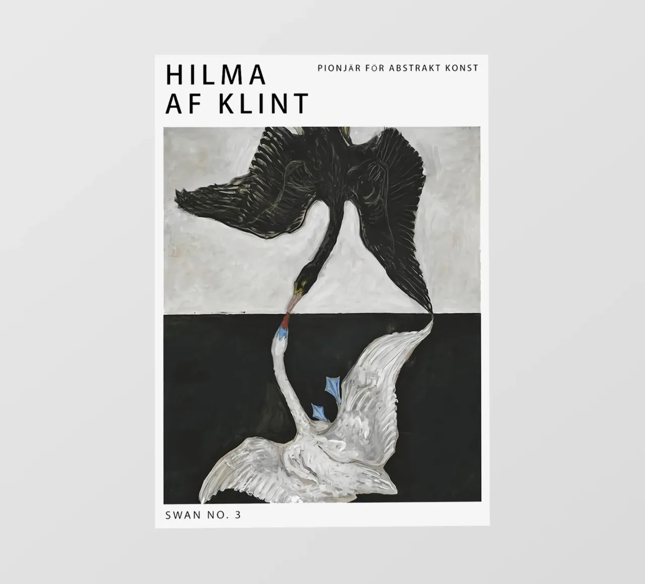 Hilma Af Klint Cigno n. 3 telo in pvc da Ceryspool
