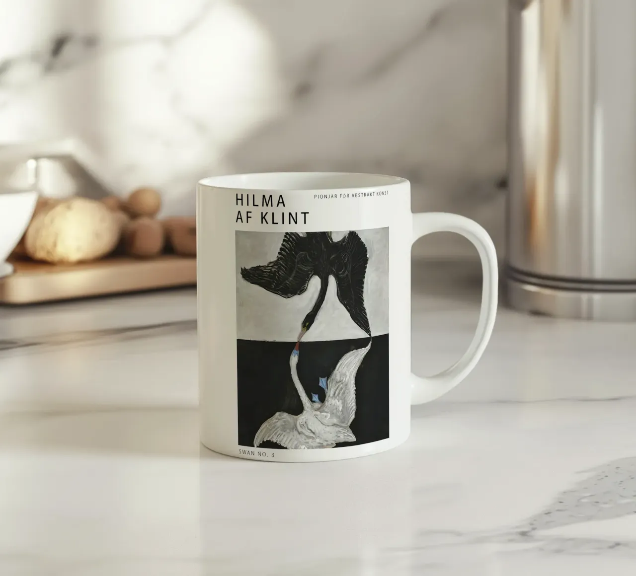 Hilma Af Klint Cigno n. 3 tazza in ceramica da Ceryspool