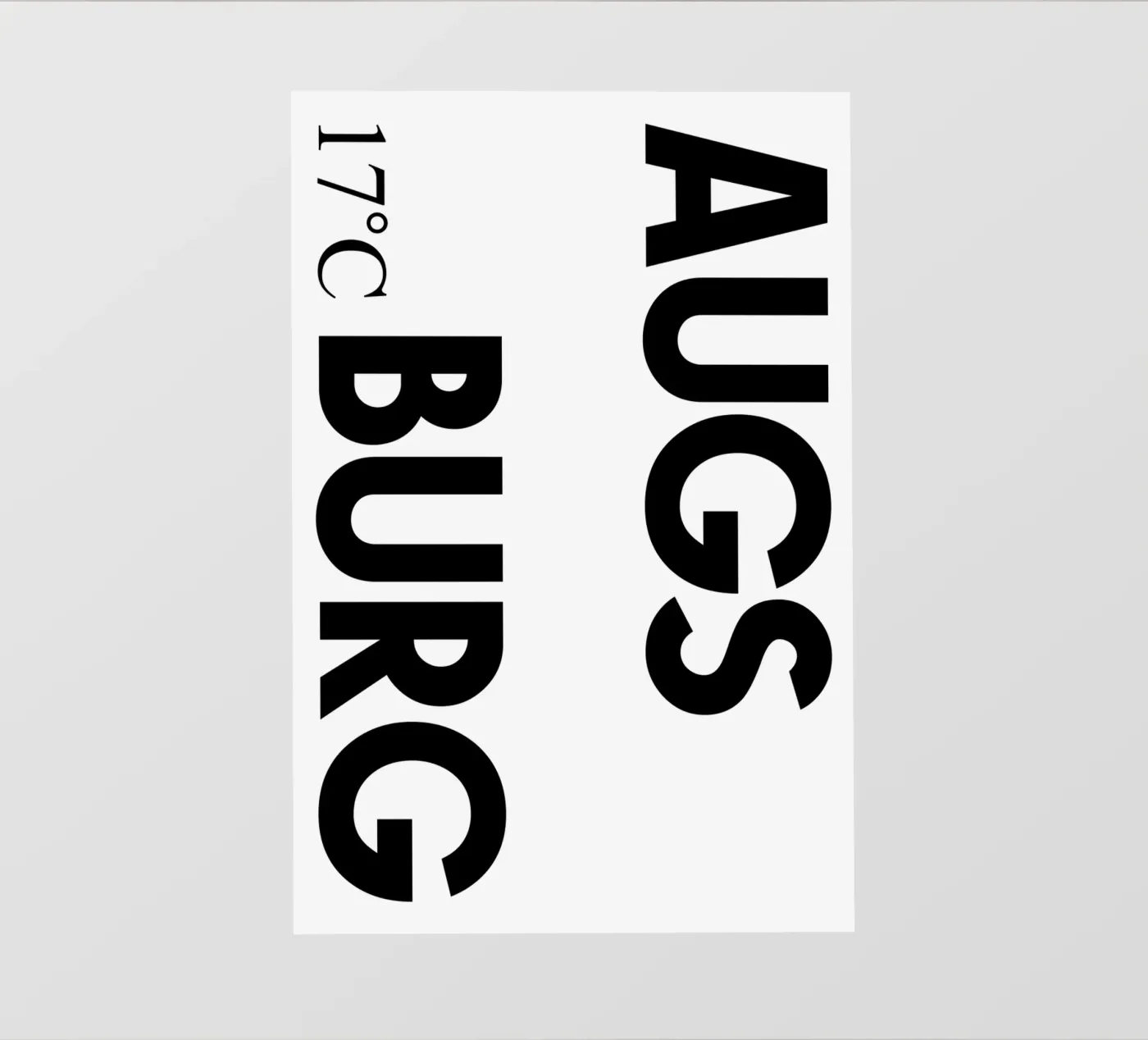 Augsburg fotobehang van YV TYPOGRAPHY