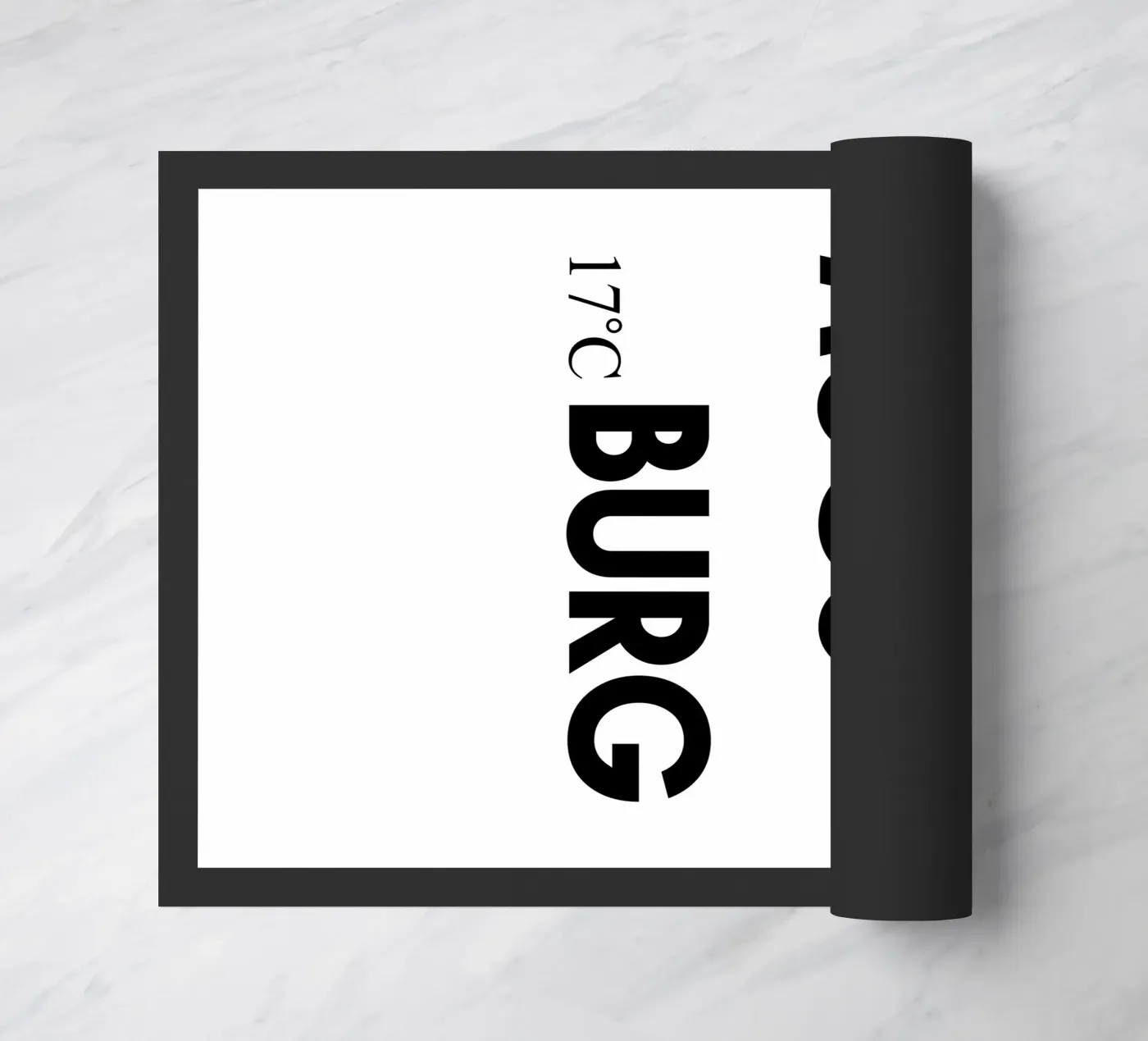 Augsburg deurmat van YV TYPOGRAPHY