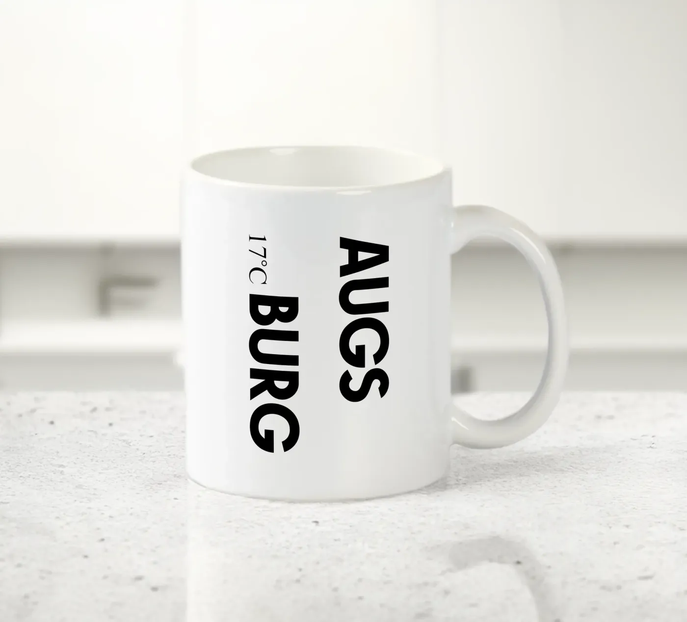 Augsburg ceramic mug by YV TYPOGRAPHY