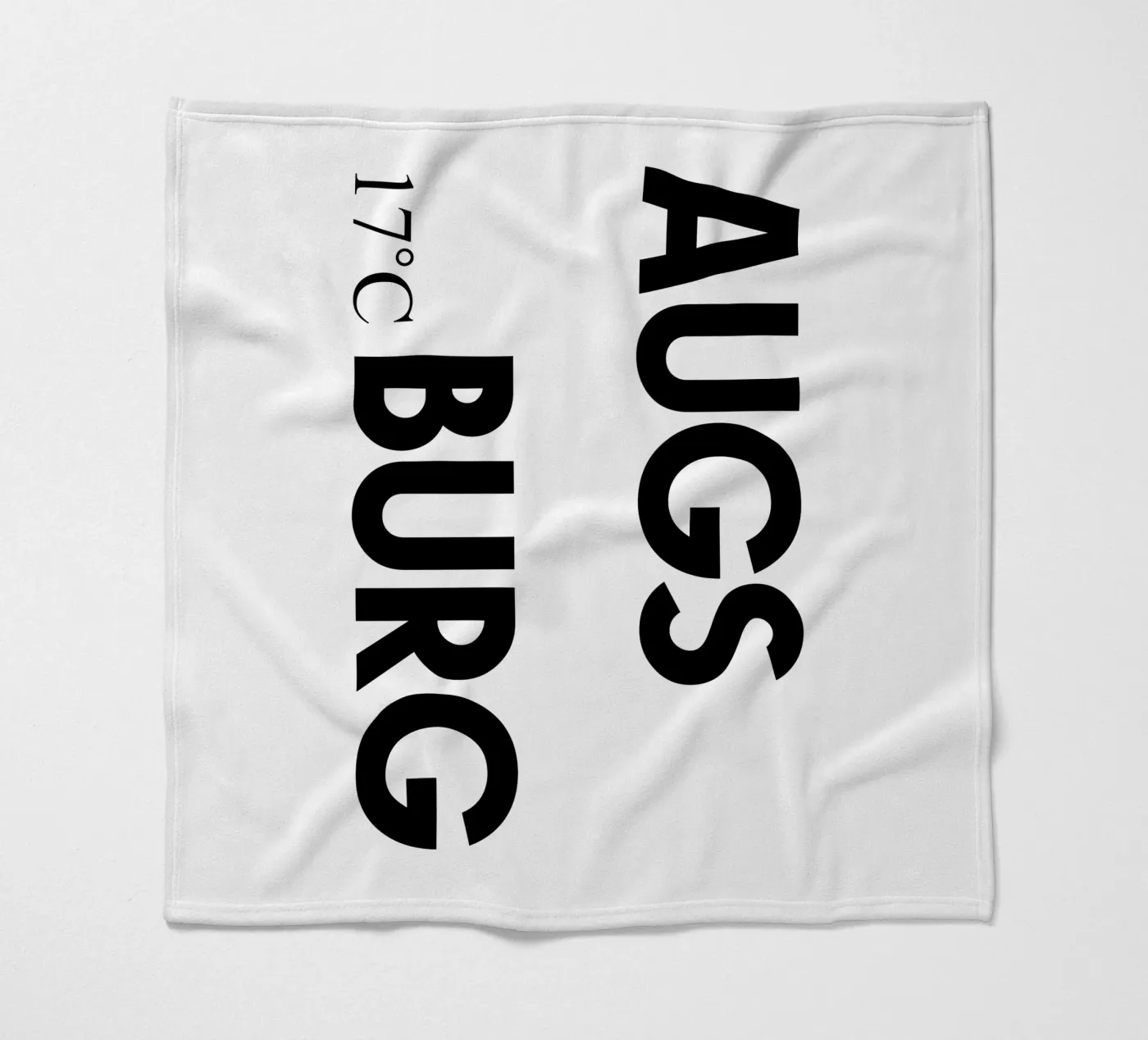 Augsburg Fleecedecke von YV TYPOGRAPHY