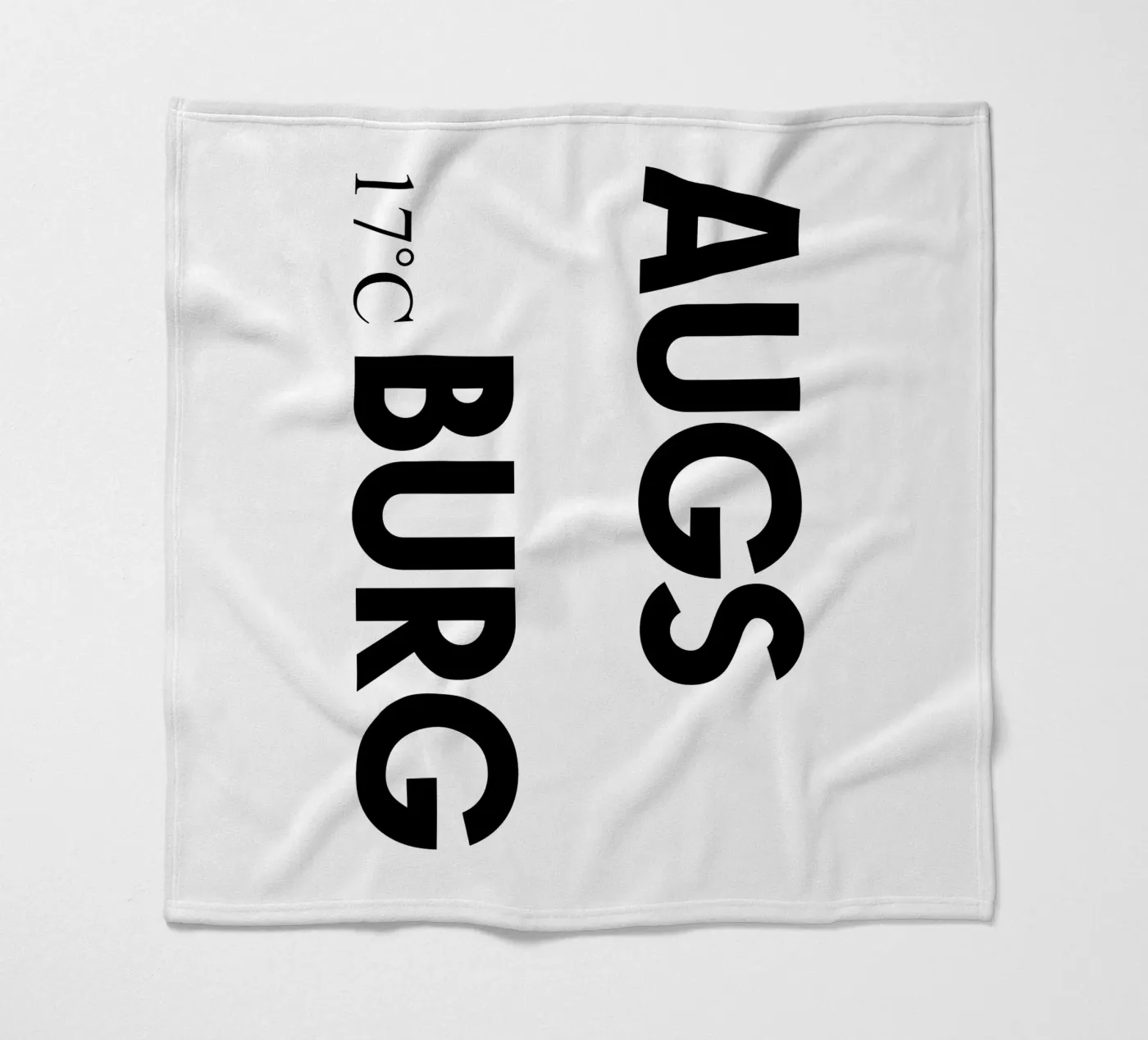 Augsburg fleecedeken van YV TYPOGRAPHY