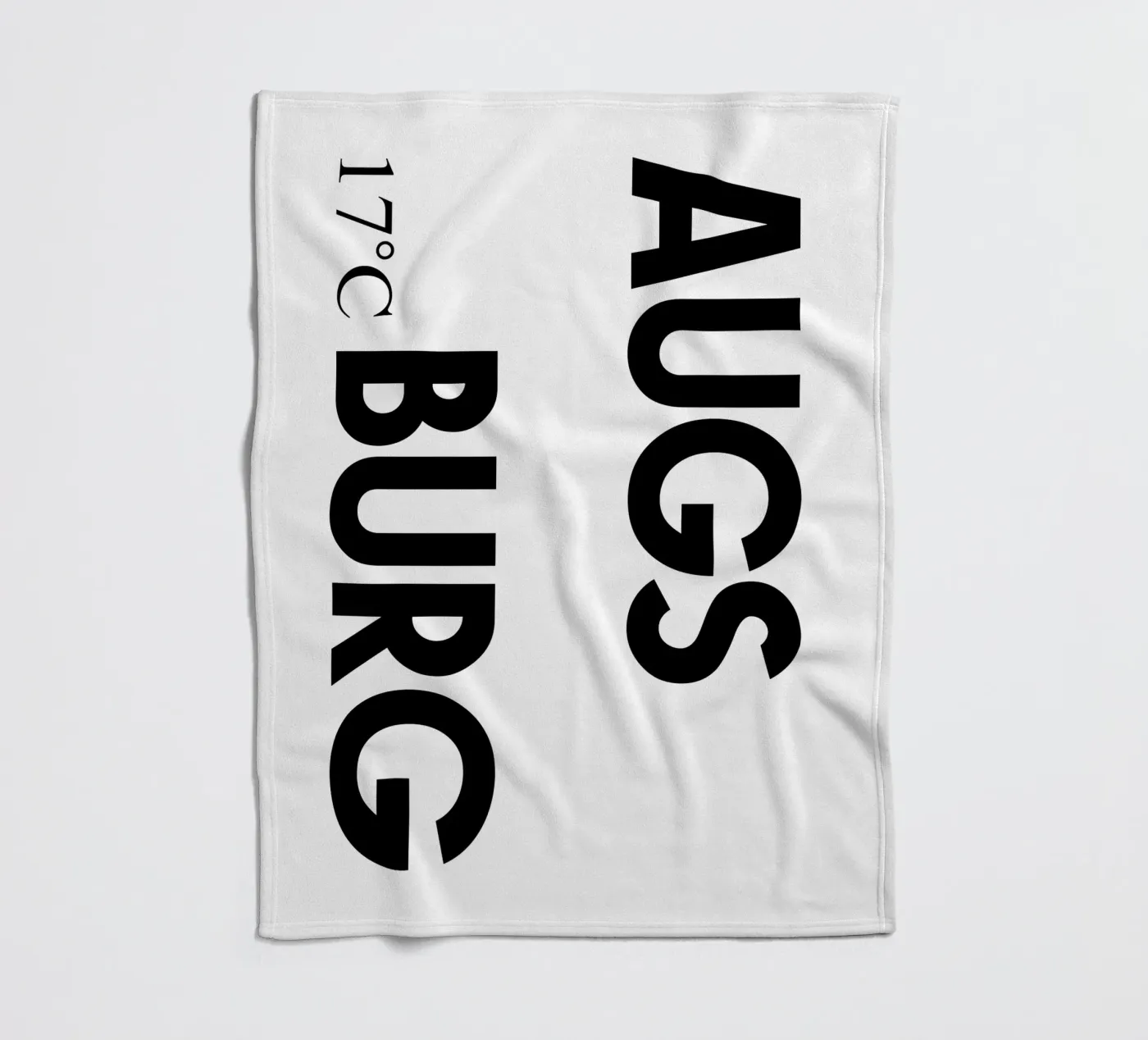 Augsburg Fleecedecke von YV TYPOGRAPHY