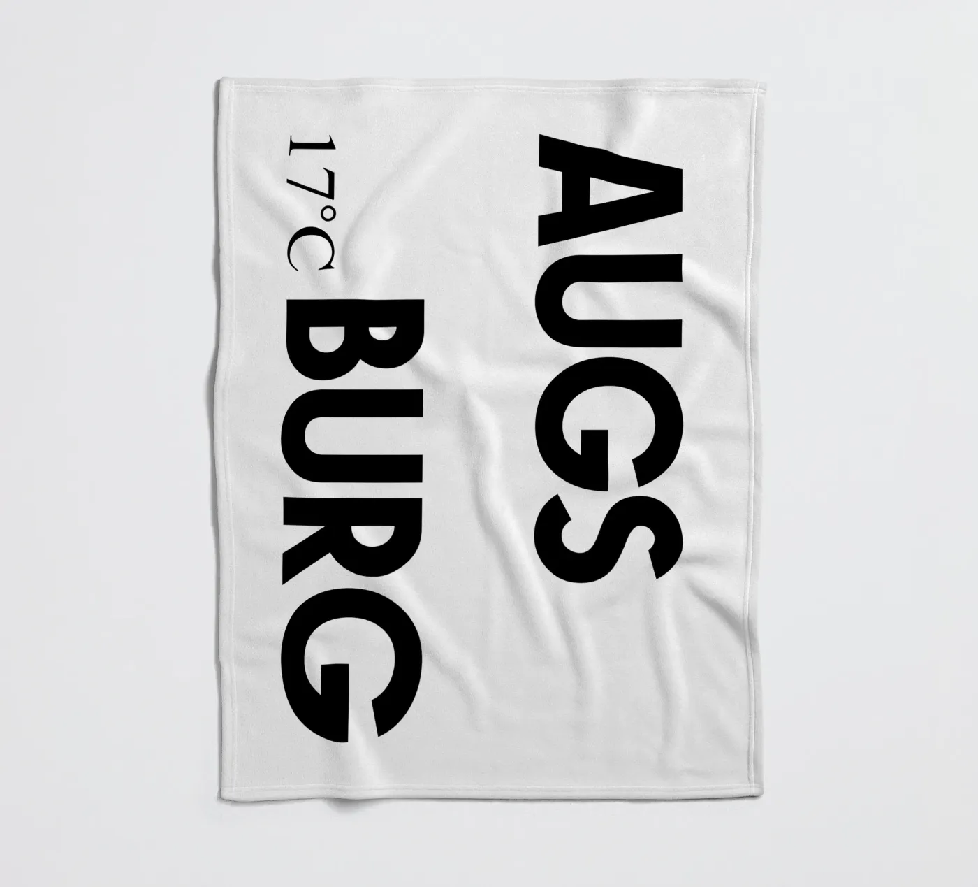 Augsburg fleecedeken van YV TYPOGRAPHY