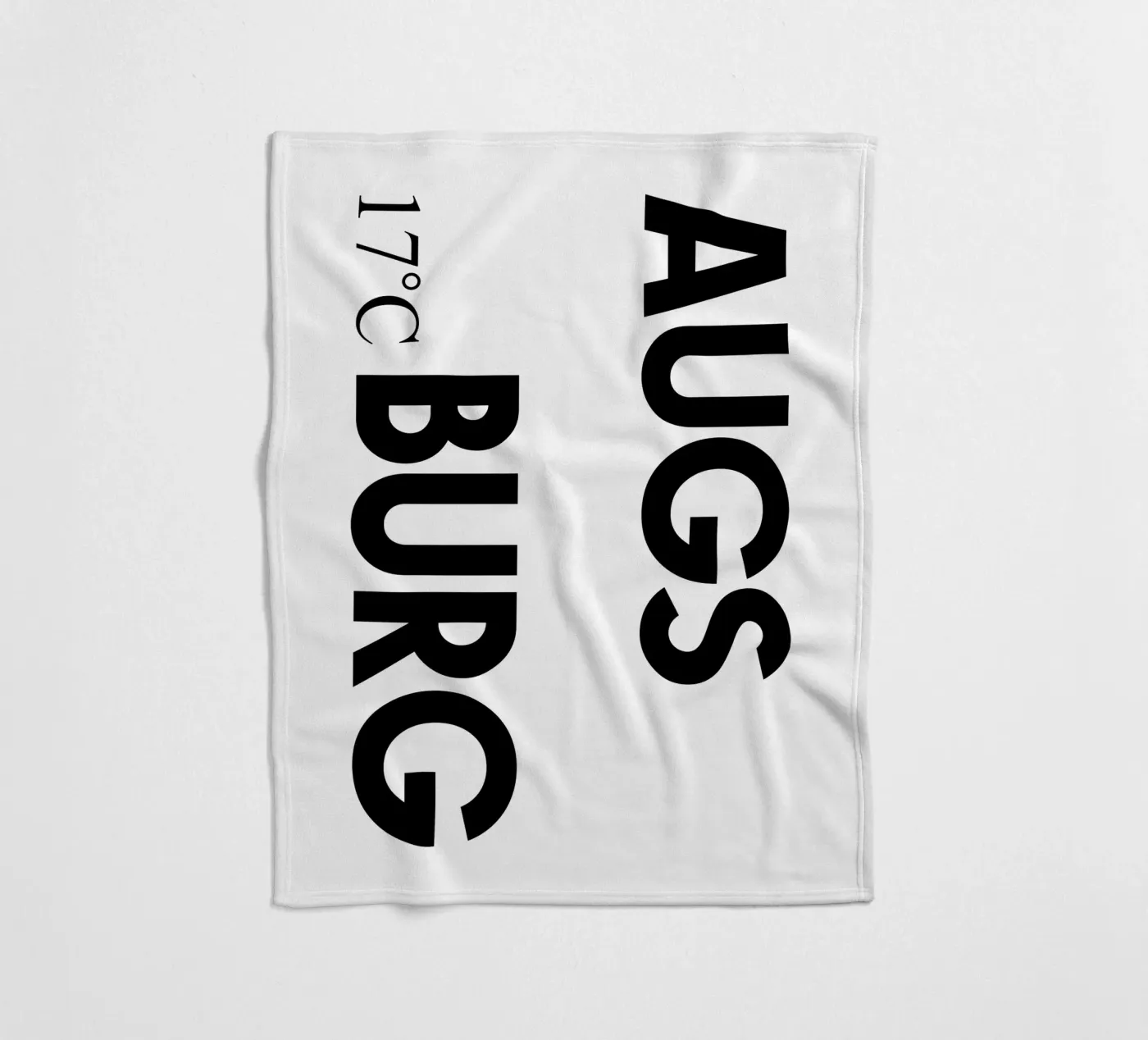 Augsburg Fleecedecke von YV TYPOGRAPHY