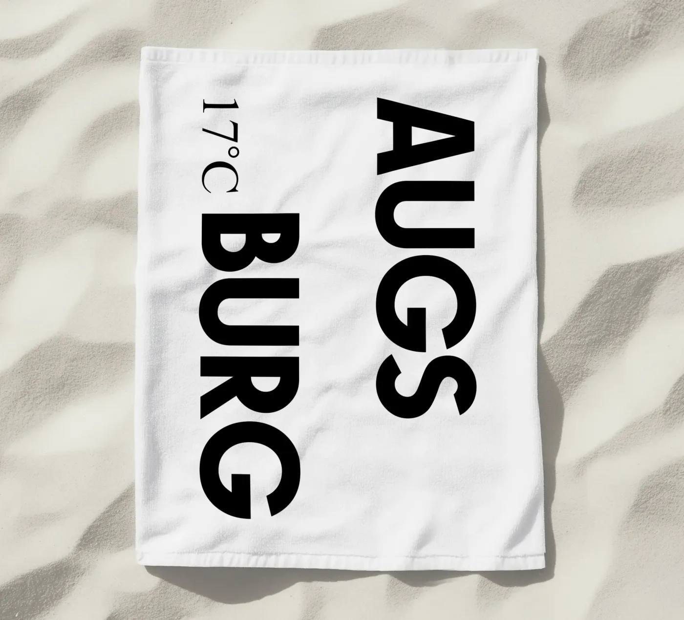 Augsburg Strandtuch von YV TYPOGRAPHY