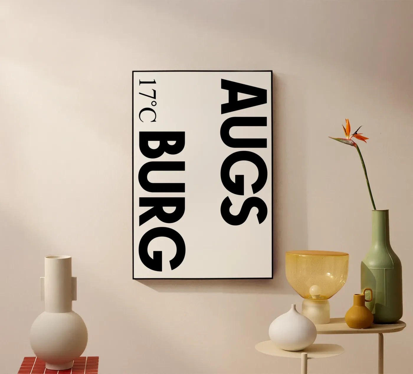 Augsburg Acryl-Glas von YV TYPOGRAPHY