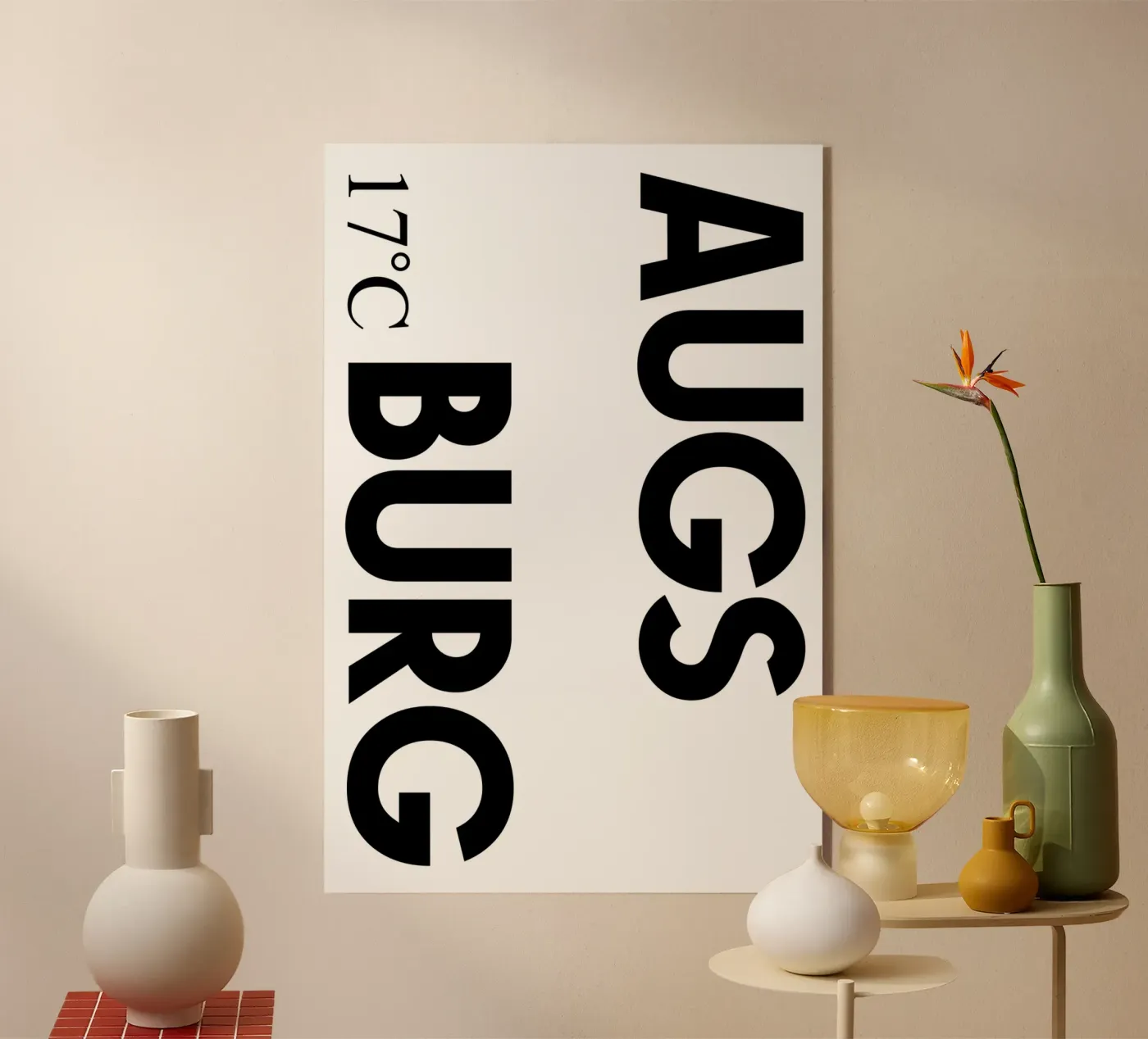 Augsburg Acryl-Glas von YV TYPOGRAPHY