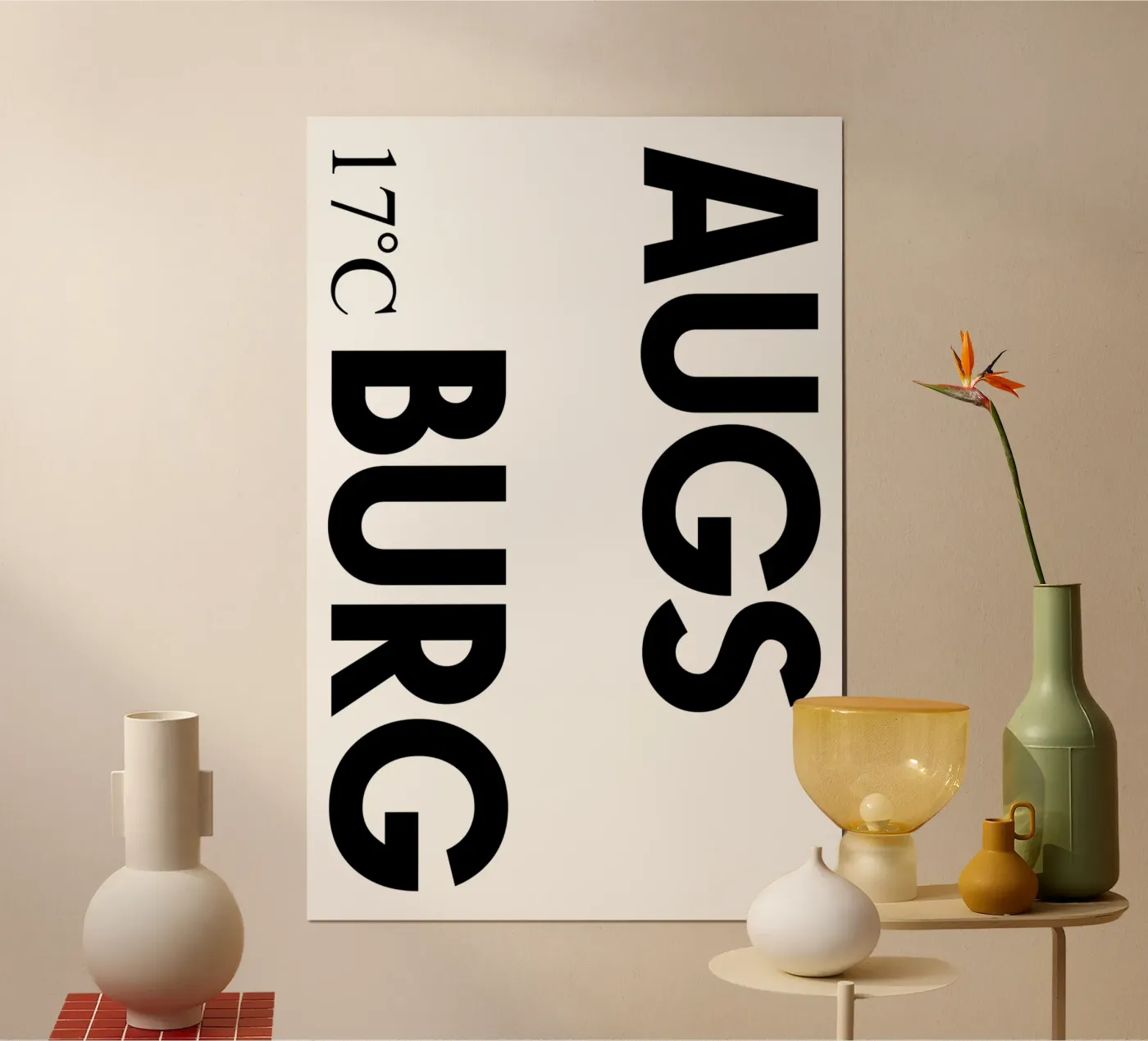 Augsburg poster by YV TYPOGRAPHY