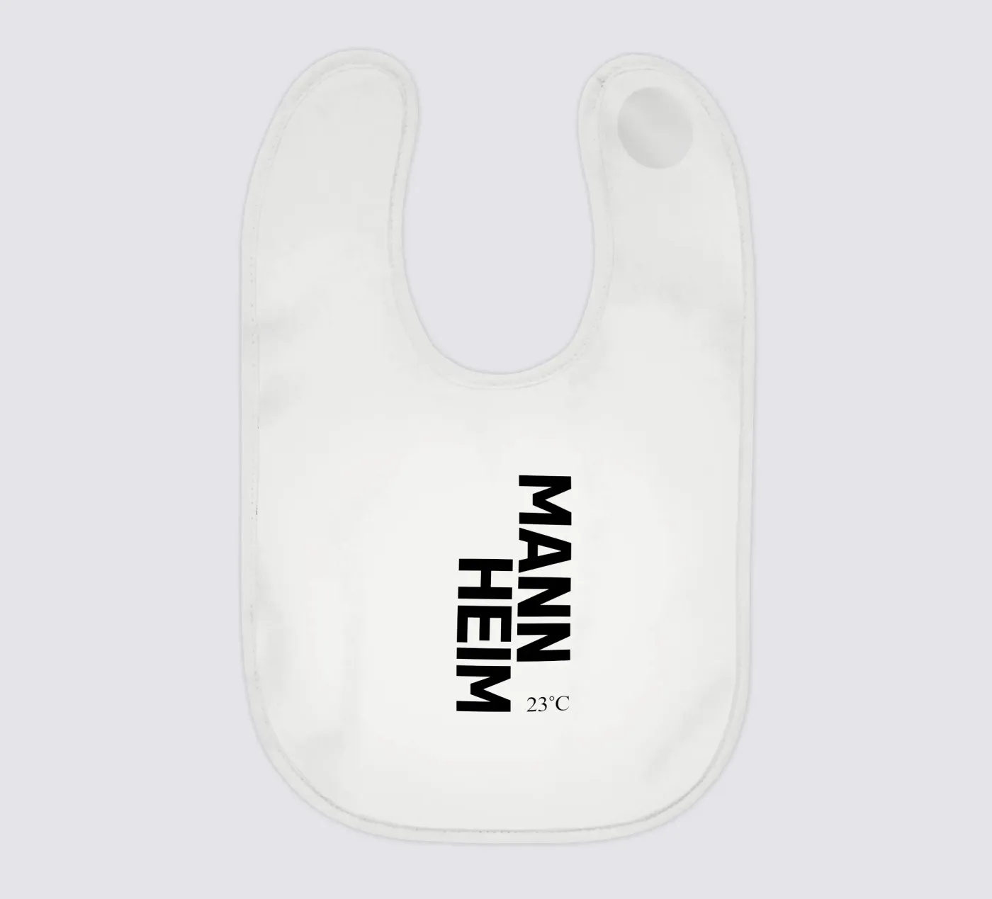 Mannheim baby bib by YV TYPOGRAPHY