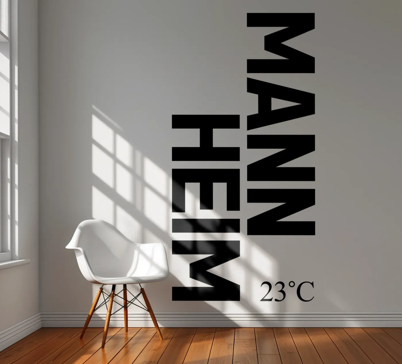 Mannheim fotobehang van YV TYPOGRAPHY